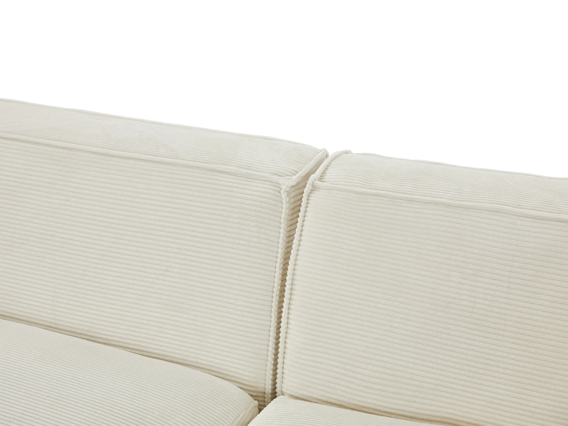 Marco 3 Seater Sofa with Right Facing Chaise - Pearl - Image 7