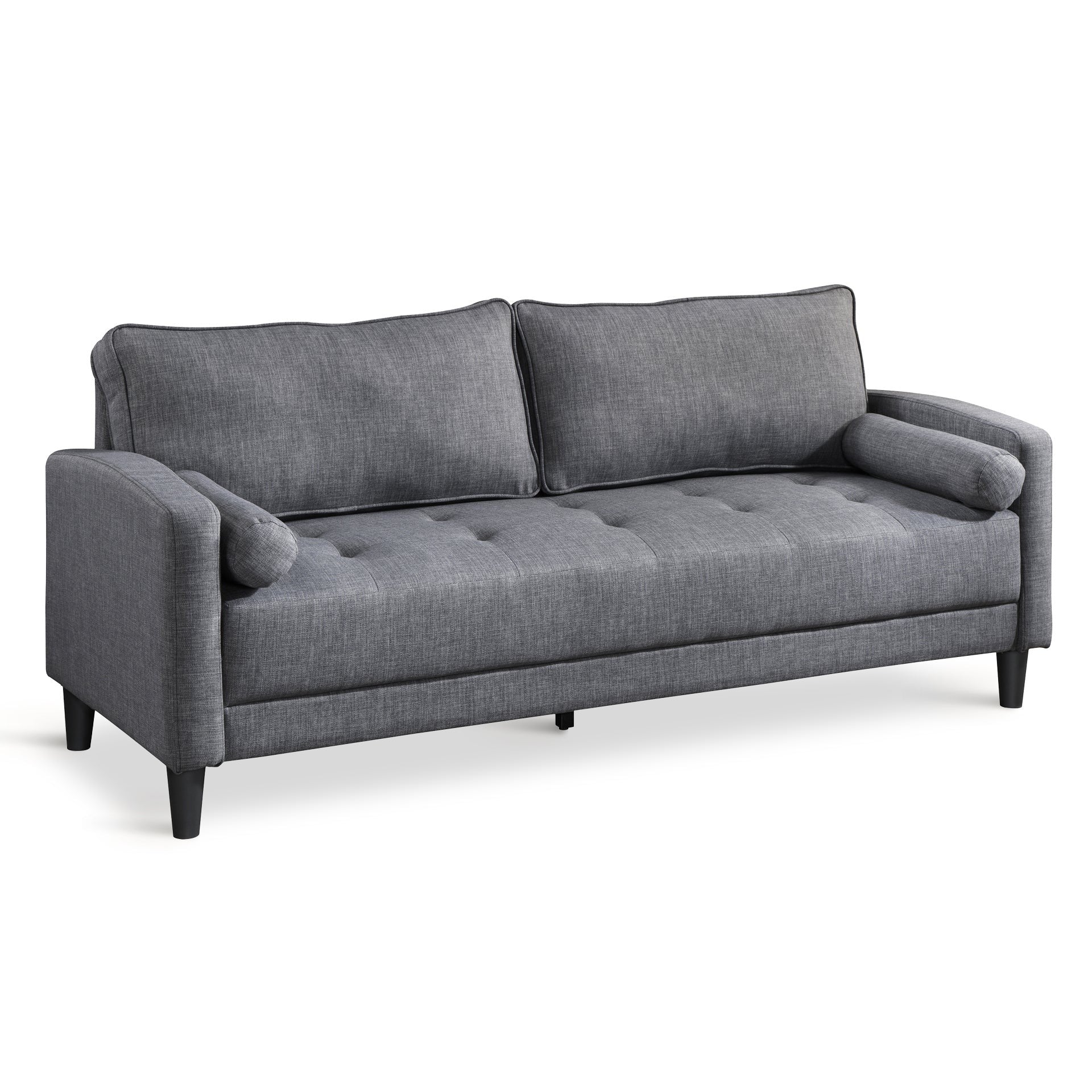 Margate 3 Seater Sofa - Dark Grey - Image 2