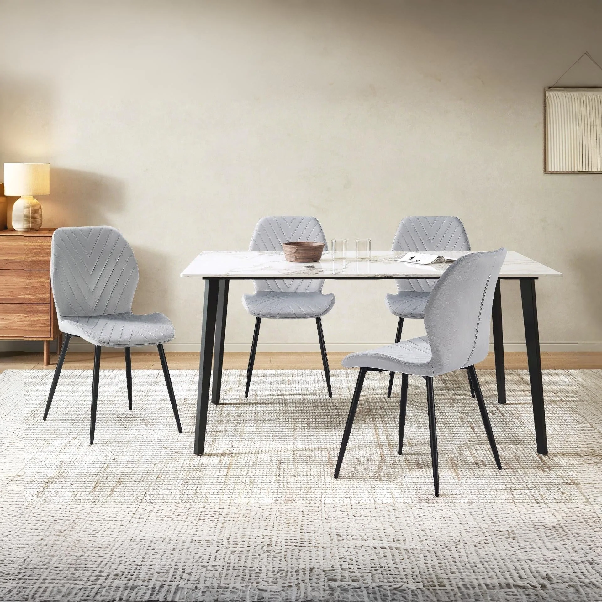Margo Dining Chair - Set of 4 - Greyish Green