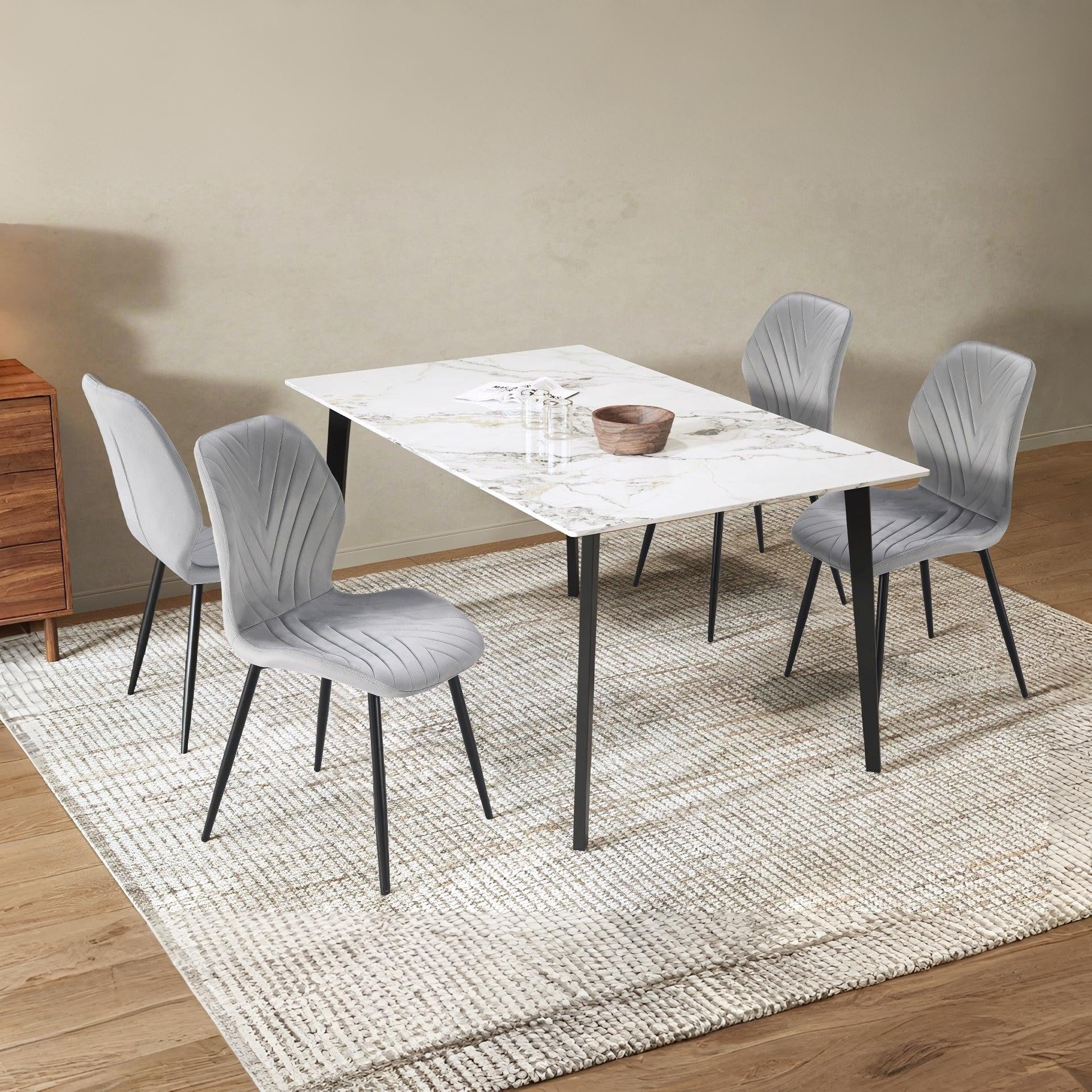 Margo Dining Chair - Set of 4 - Greyish Green - Image 2