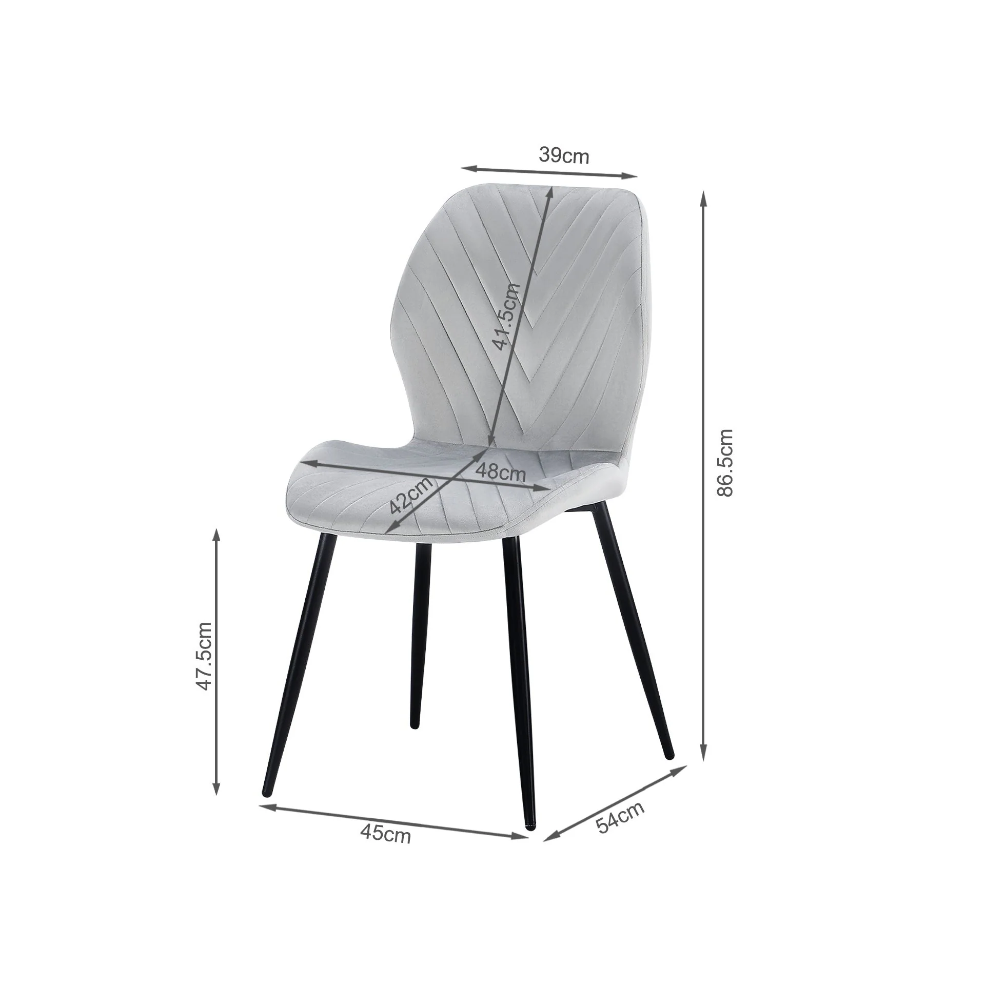 Margo Dining Chair - Set of 4 - Greyish Green - Image 6