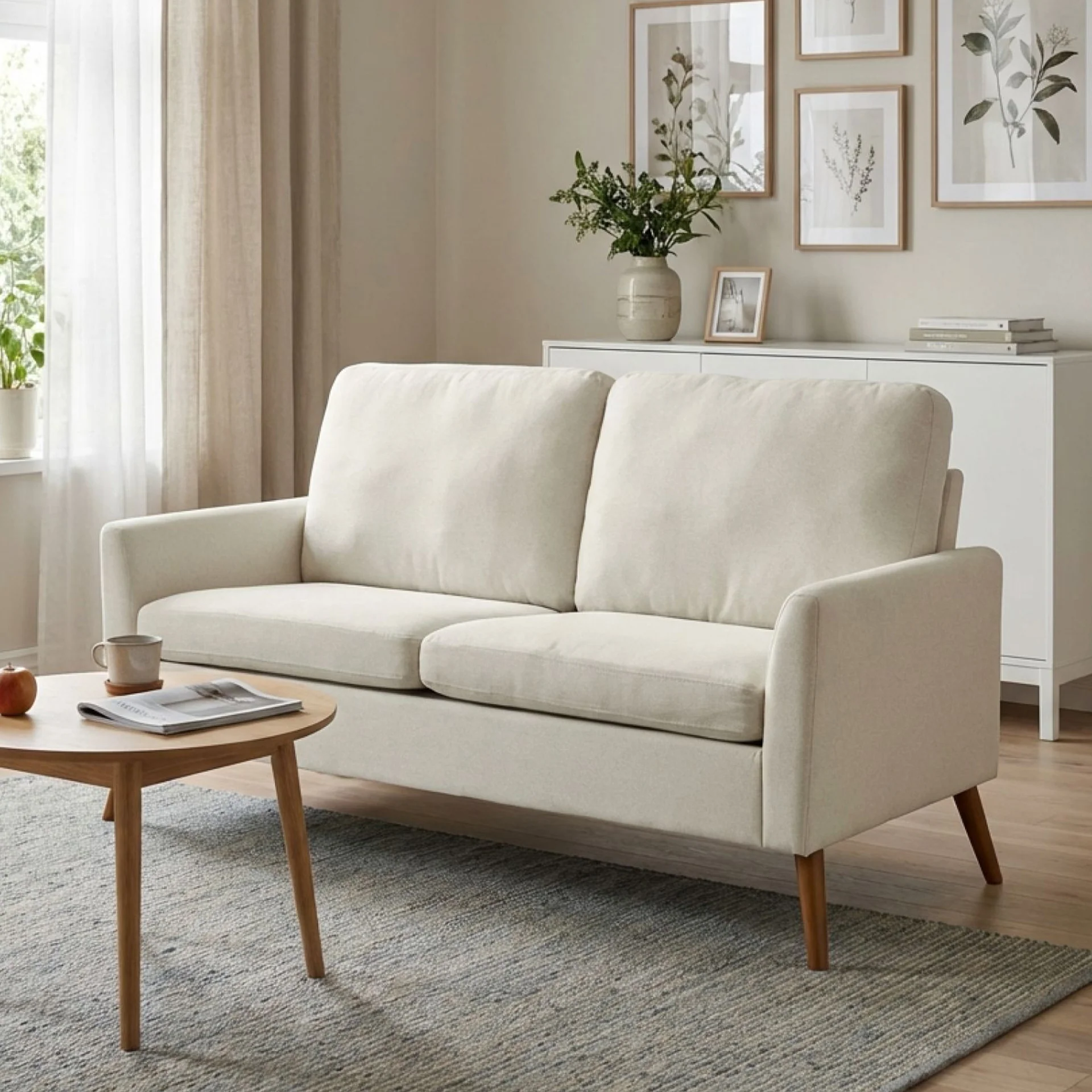 Marine 3 Seater Sofa - Beige
