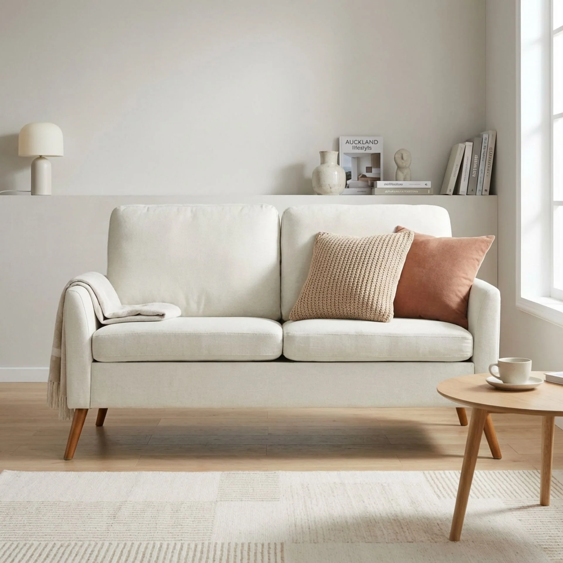 Marine 3 Seater Sofa - Beige - Image 4
