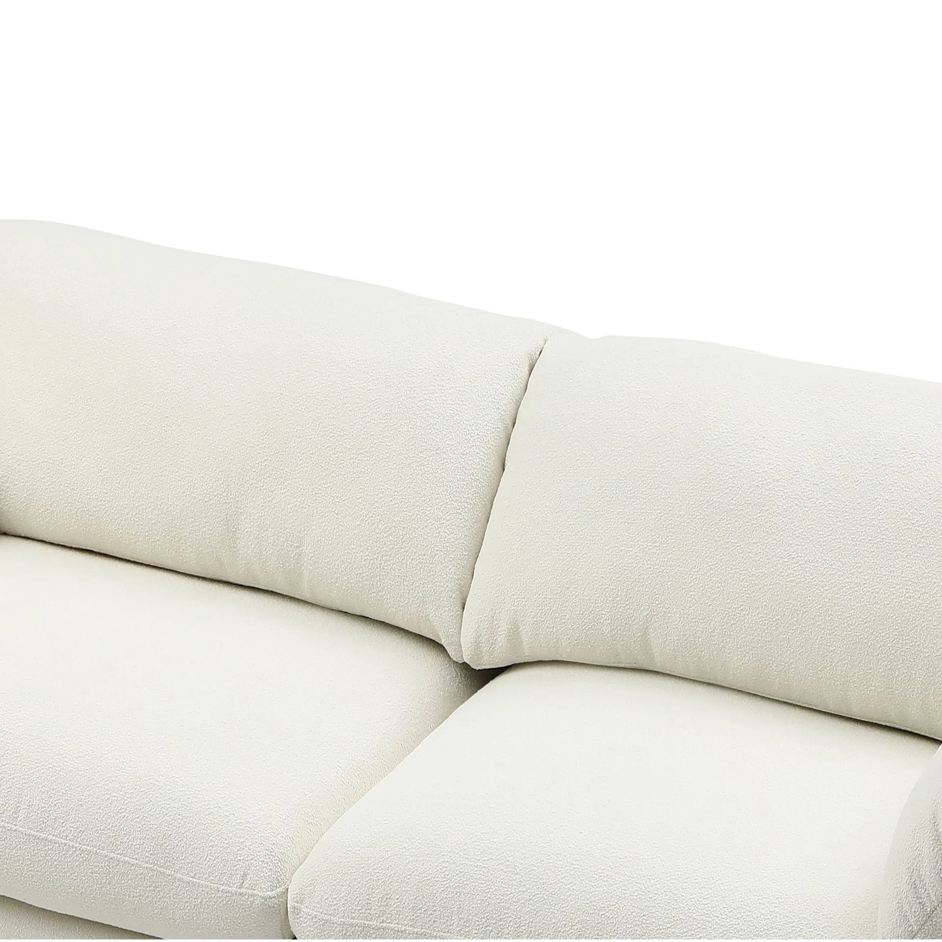 Marion Boucle 2 Seater Sofa - Cream - Image 10