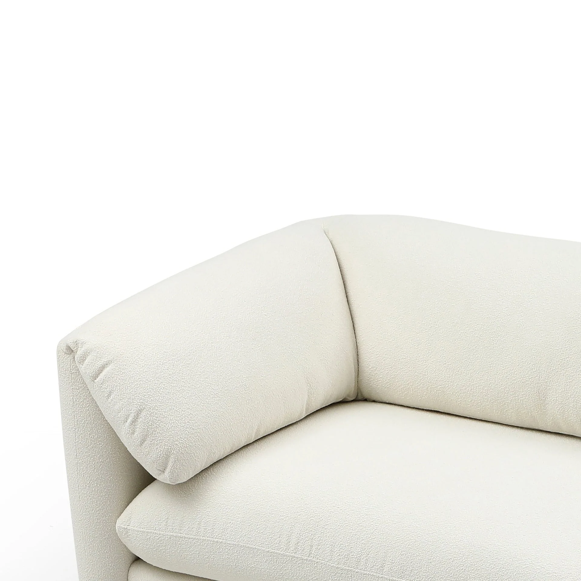 Marion Boucle 2 Seater Sofa - Cream - Image 11