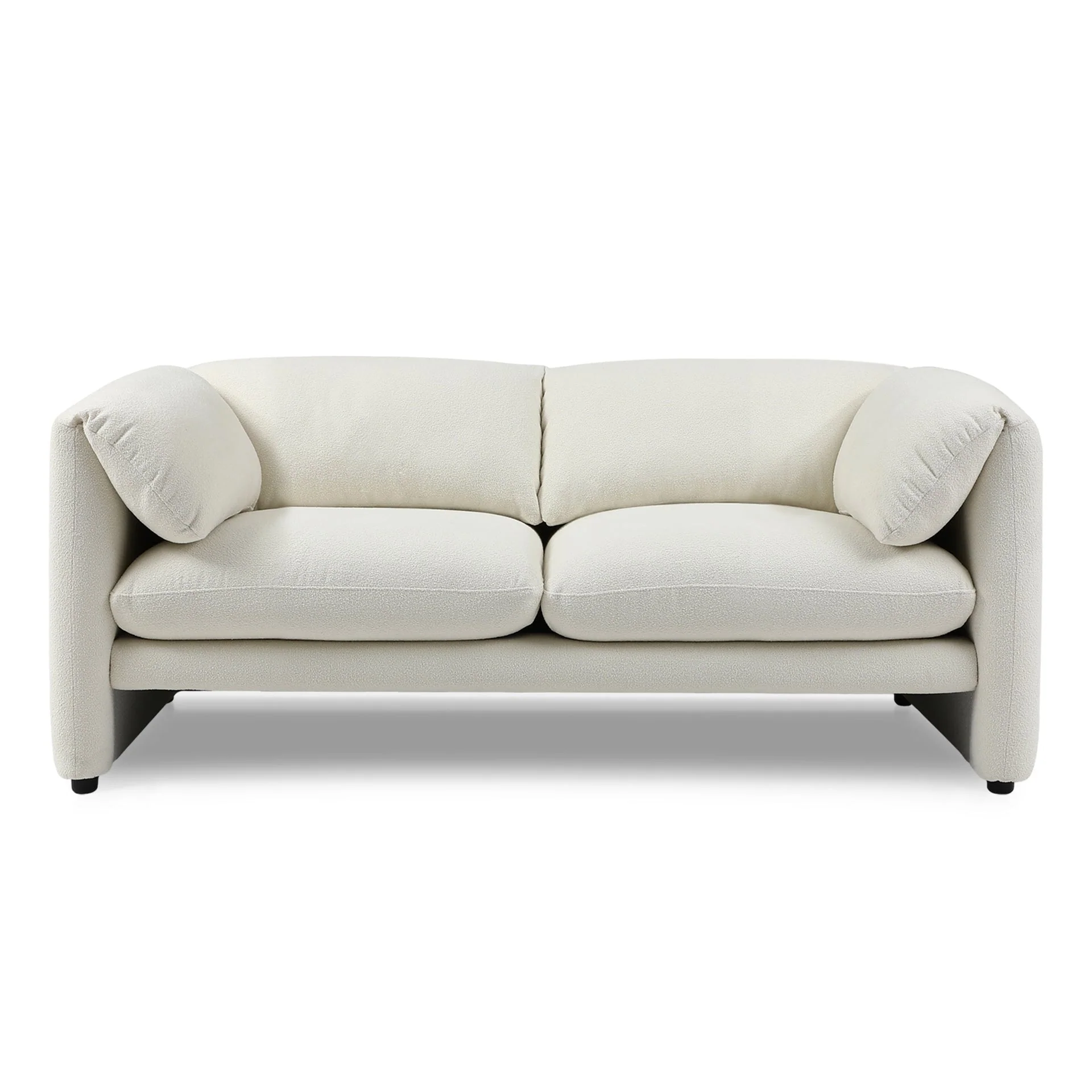 Marion Boucle 2 Seater Sofa - Cream - Image 8