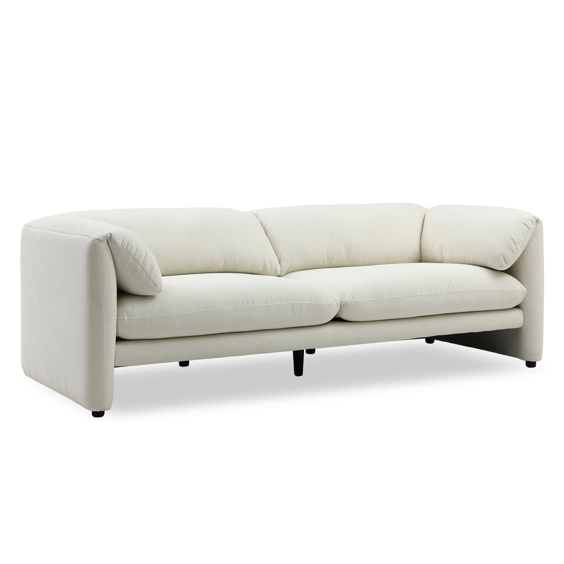 Marion 3 Piece Sofa Set - Cream - Image 7