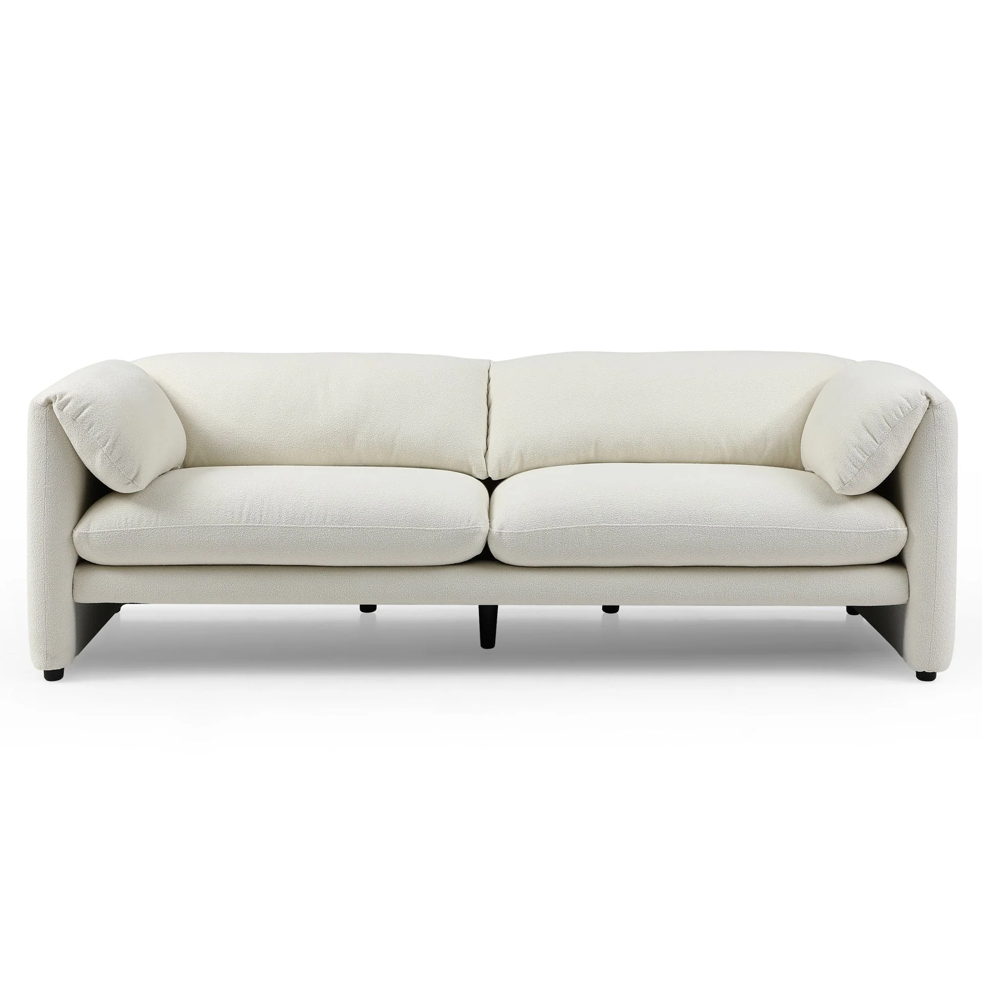 Marion 3 Piece Sofa Set - Cream - Image 8