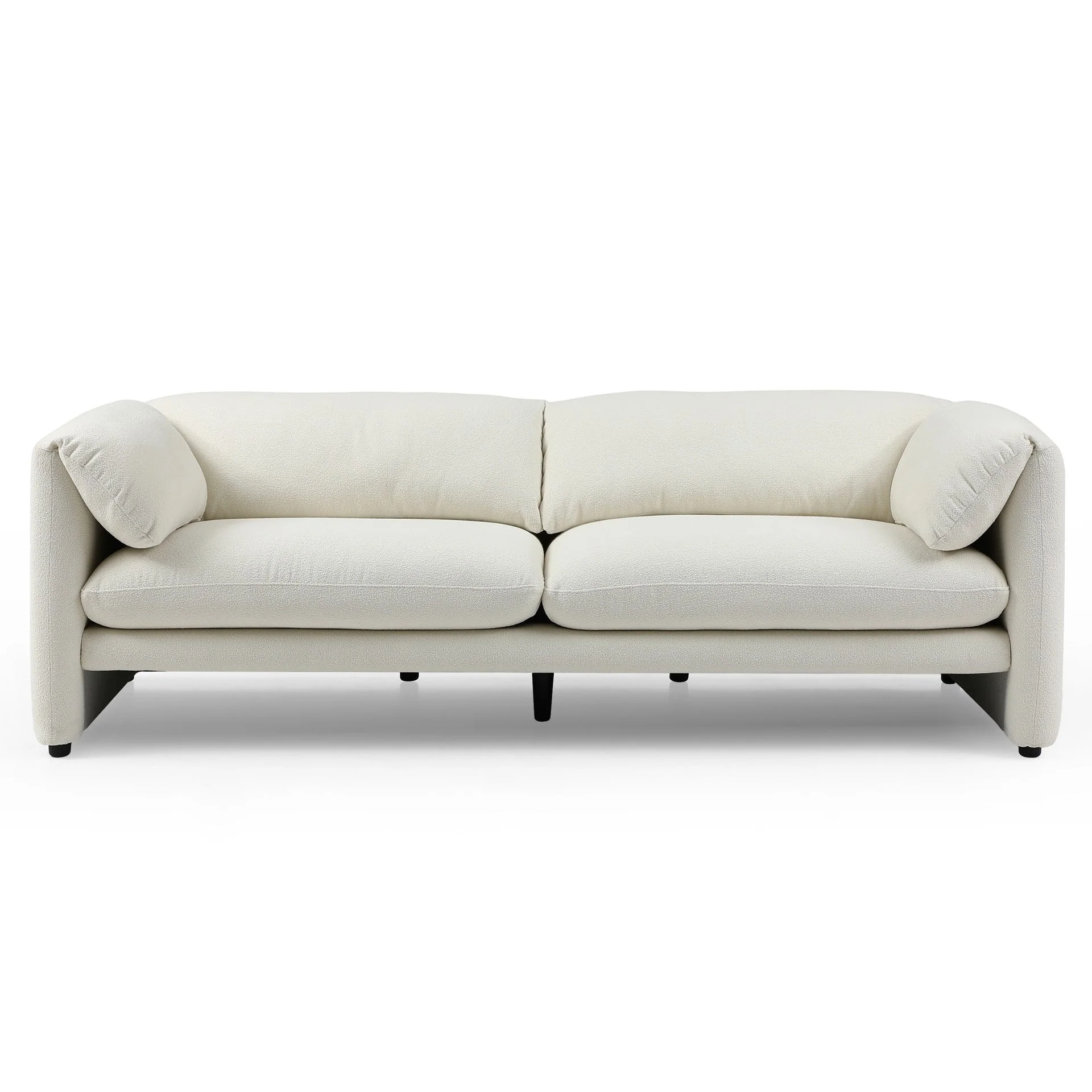 Marion Boucle 3 Seater Sofa - Cream - Image 9
