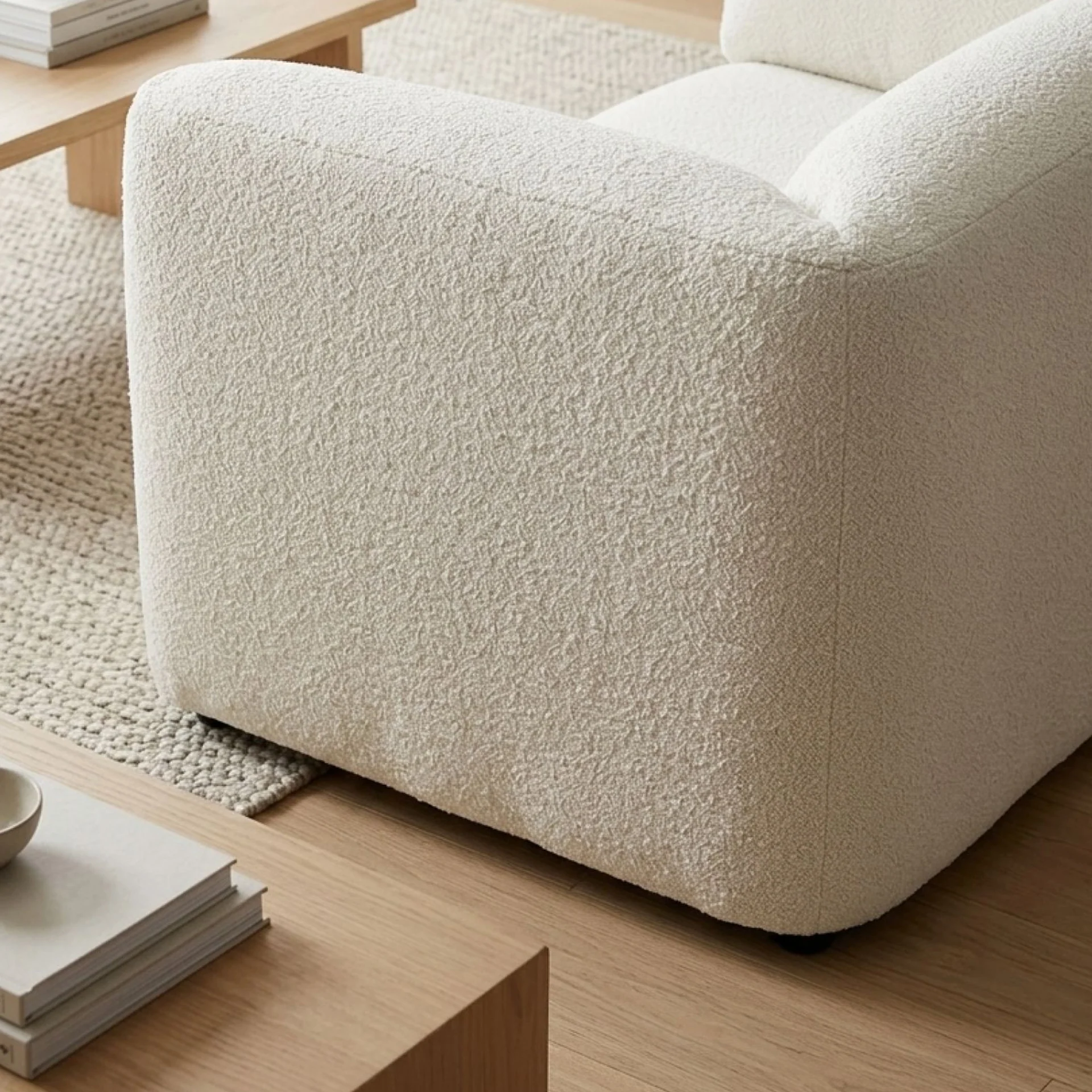 Marion Boucle Occasional Chair - Cream - Image 7