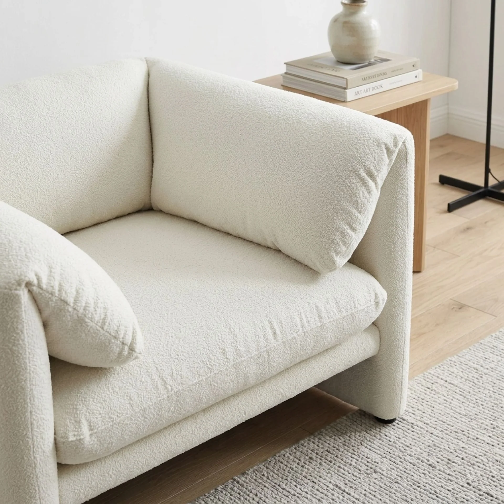 Marion Boucle Occasional Chair - Cream - Image 8