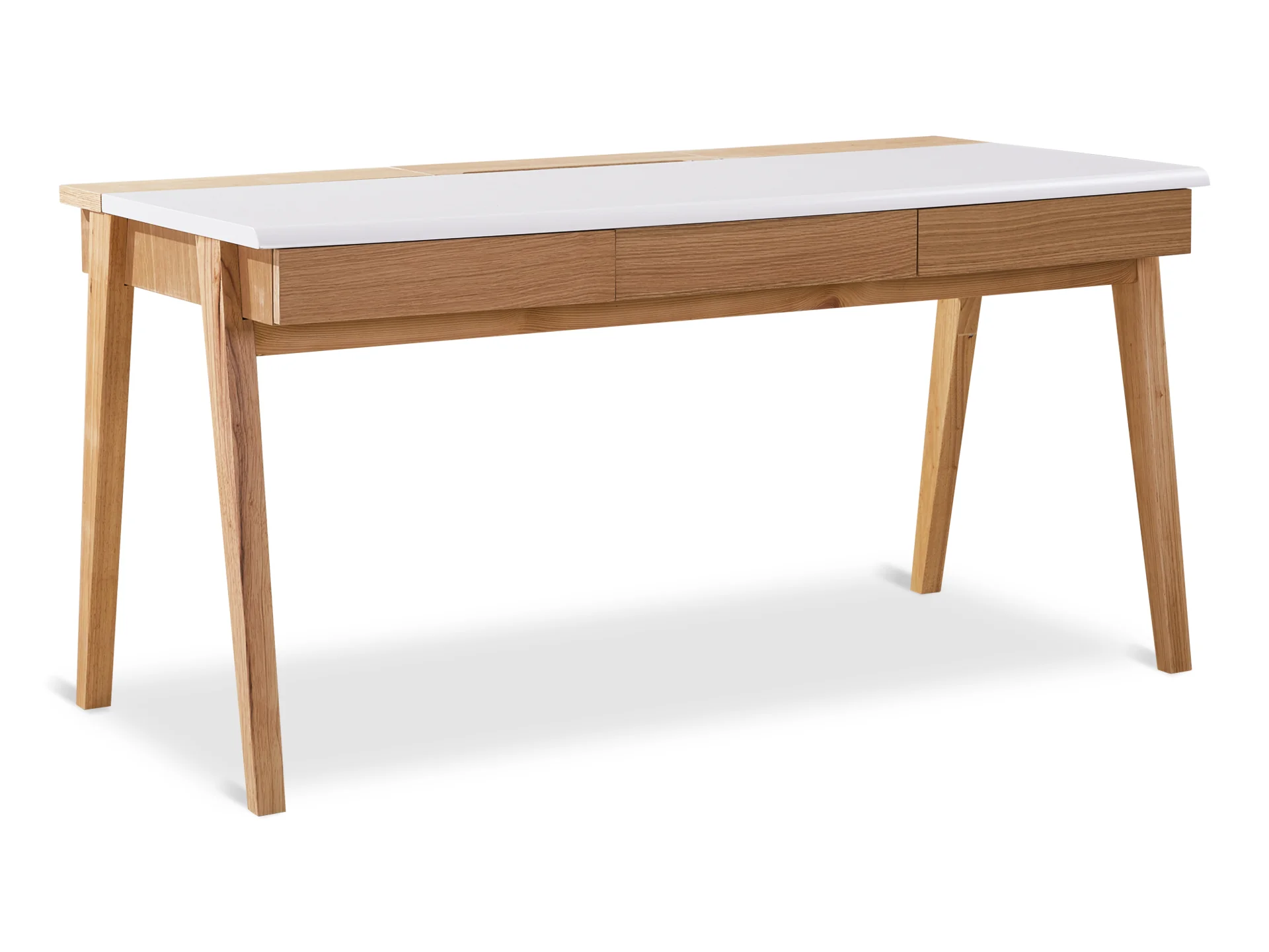 MARLEY 150CM Computer Desk - Oak - Image 2