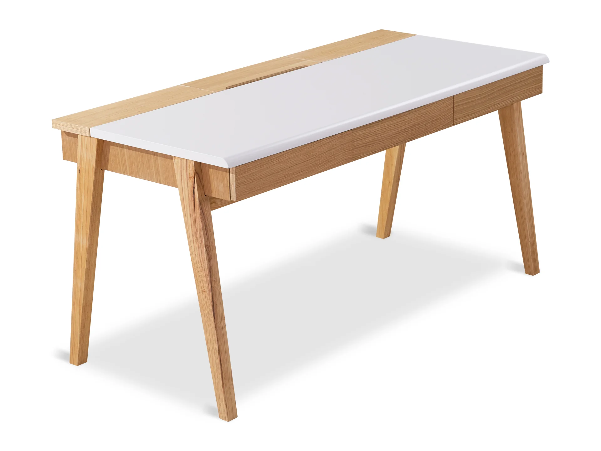 MARLEY 150CM Computer Desk - Oak - Image 3