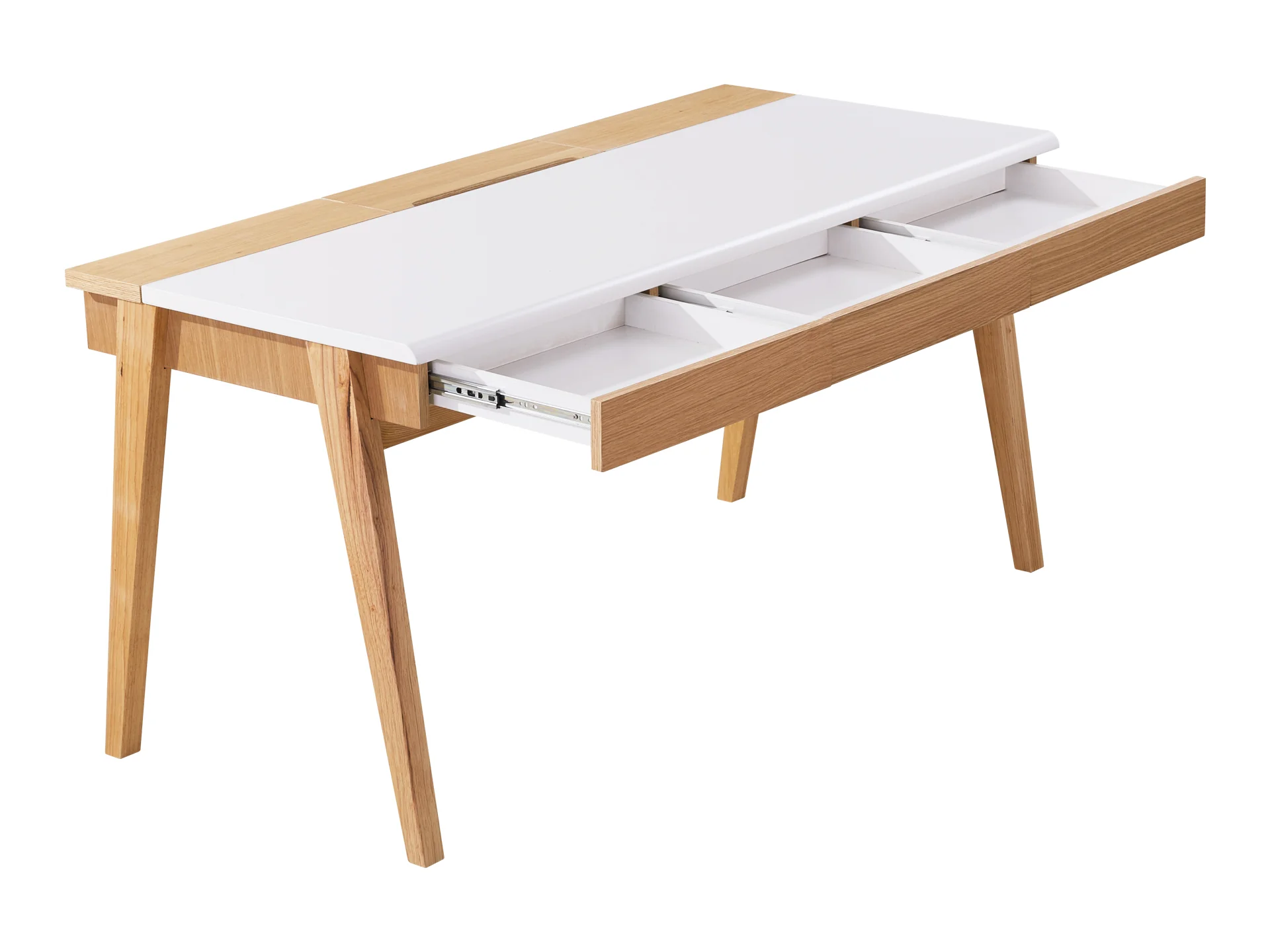 MARLEY 150CM Computer Desk - Oak - Image 5