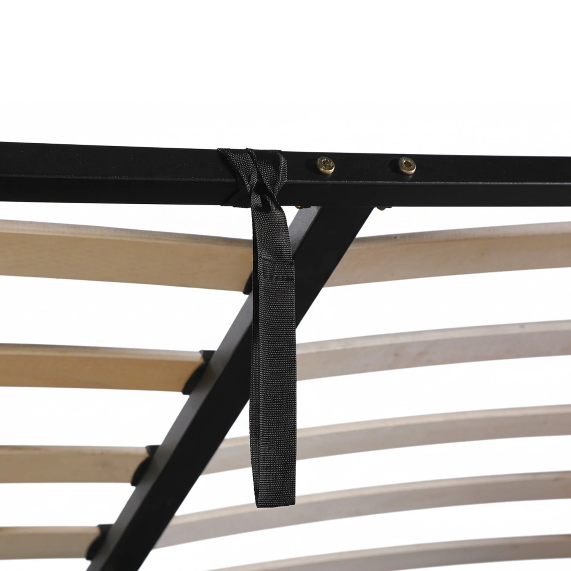 Maro Queen Gas Lift Bed Frame - Linen Beige - Image 10