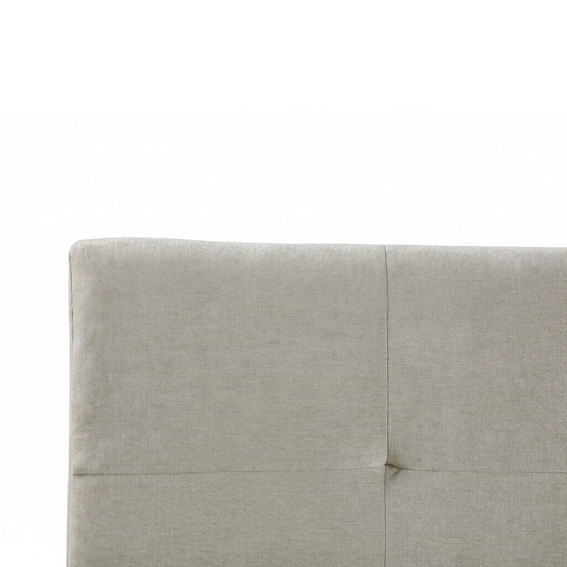 Maro Queen Gas Lift Bed Frame - Linen Beige - Image 8