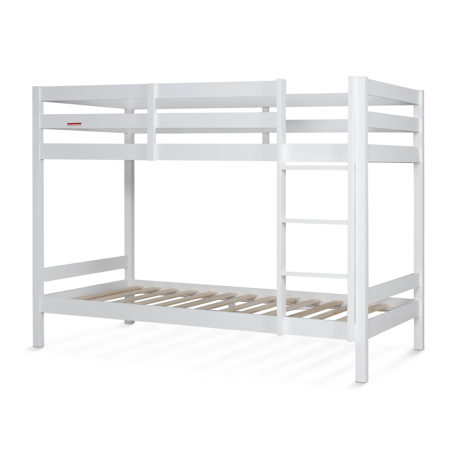 Maroon Single Wooden Bunk Bed Frame - White - Image 3