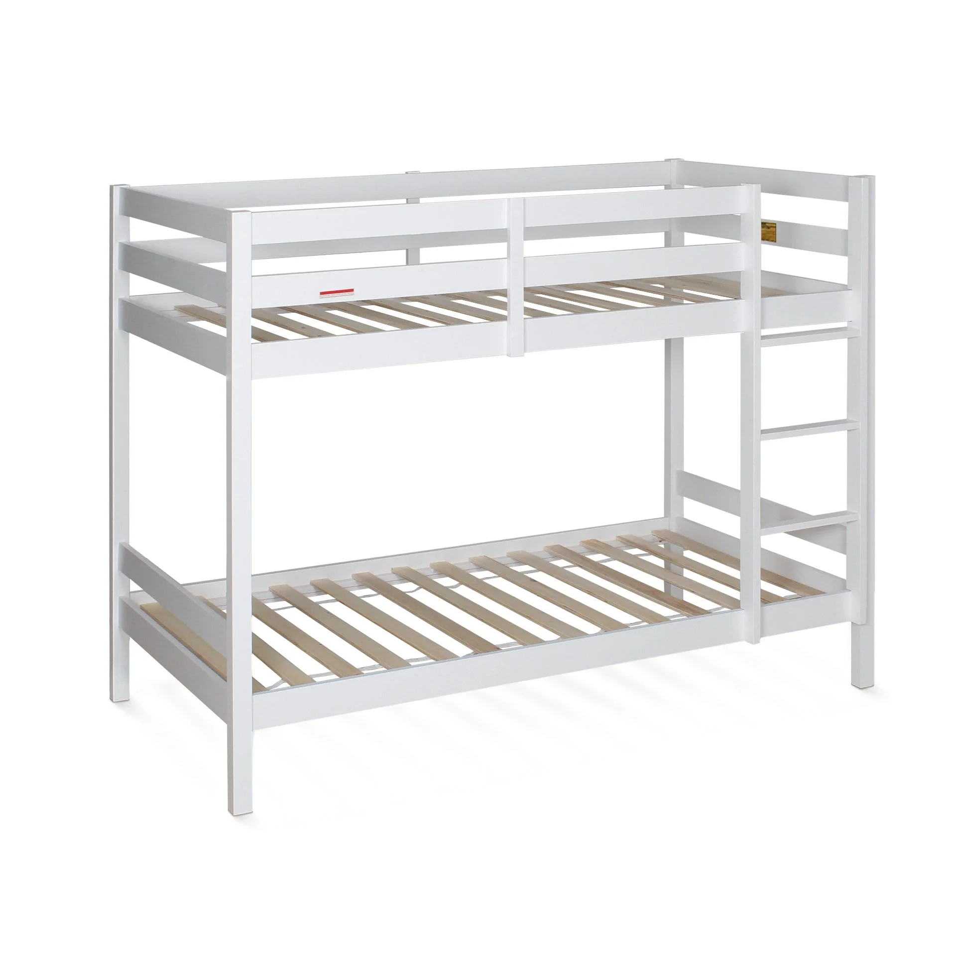 Maroon Single Wooden Bunk Bed Frame - White - Image 4