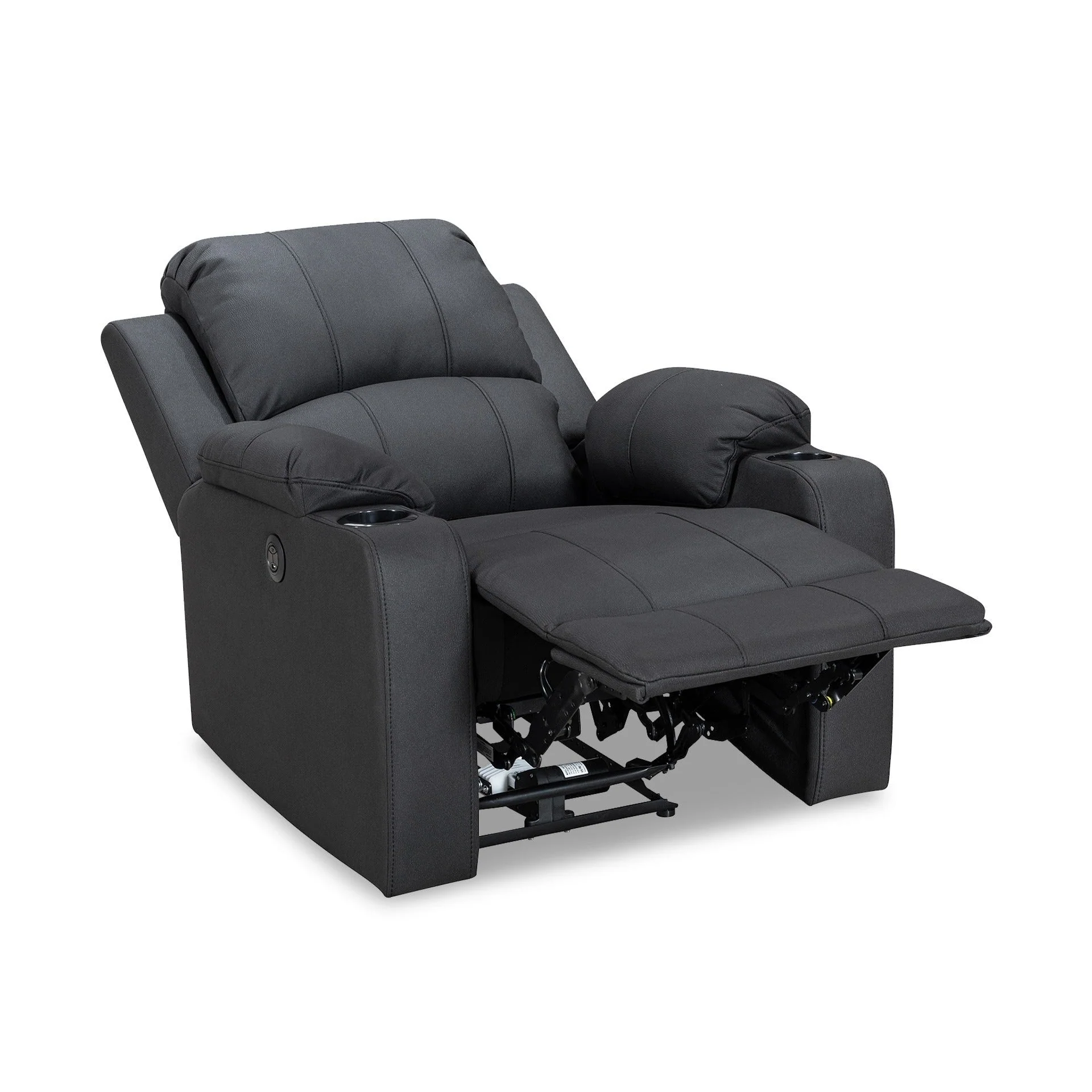 Marton Electric Recliner Chair - Black - Image 13