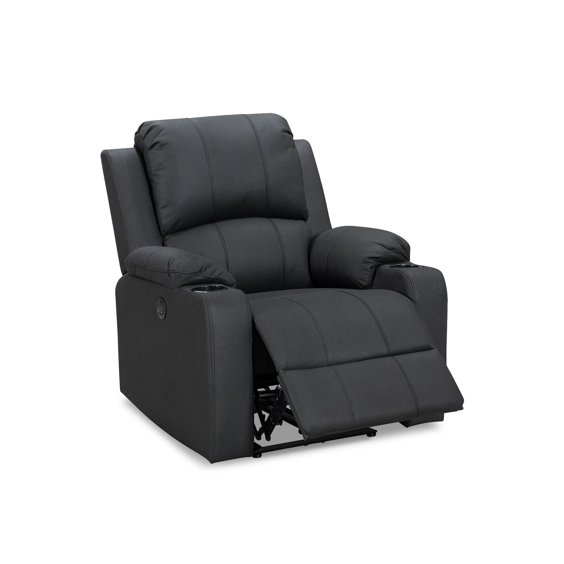 Marton Electric Recliner Chair - Black - Image 7