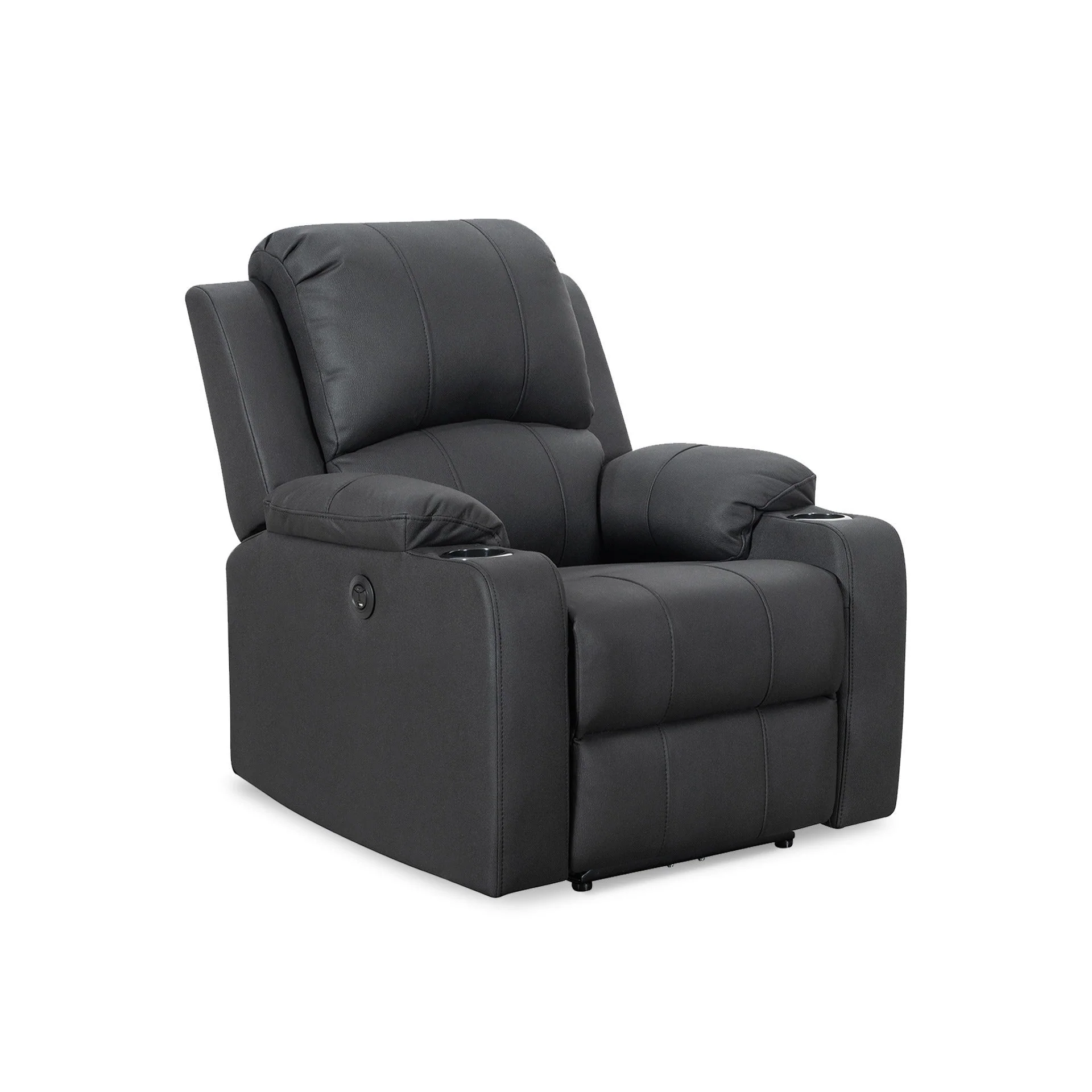 Marton Electric Recliner Chair - Black - Image 9