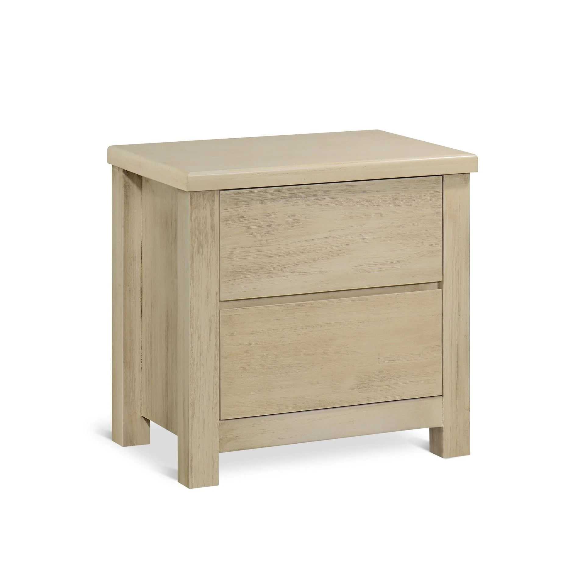 Martos Solid Acacia Wood Bedside Table - Briar Smoke - Image 3