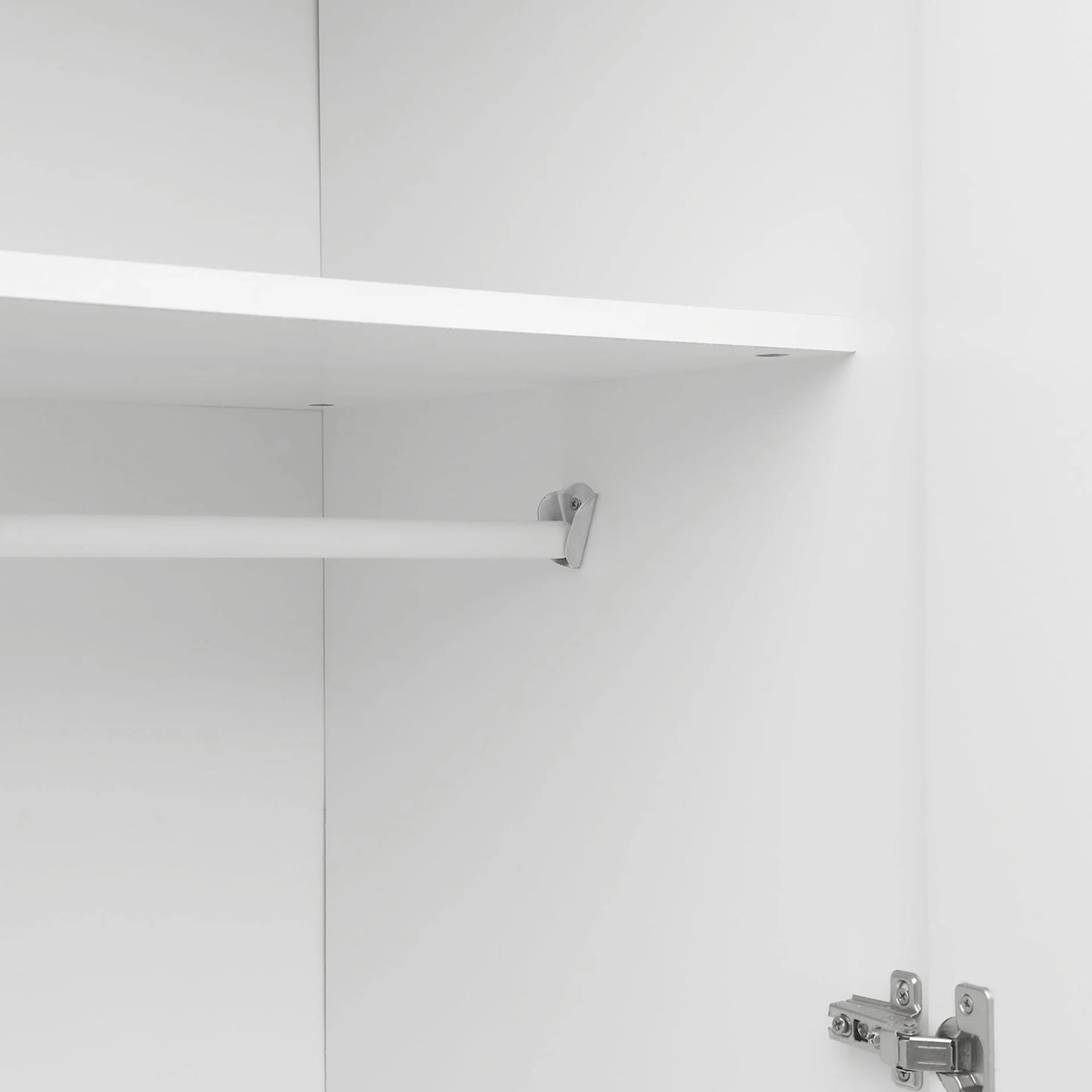 Mason 3 Door Wardrobe - White - Image 10