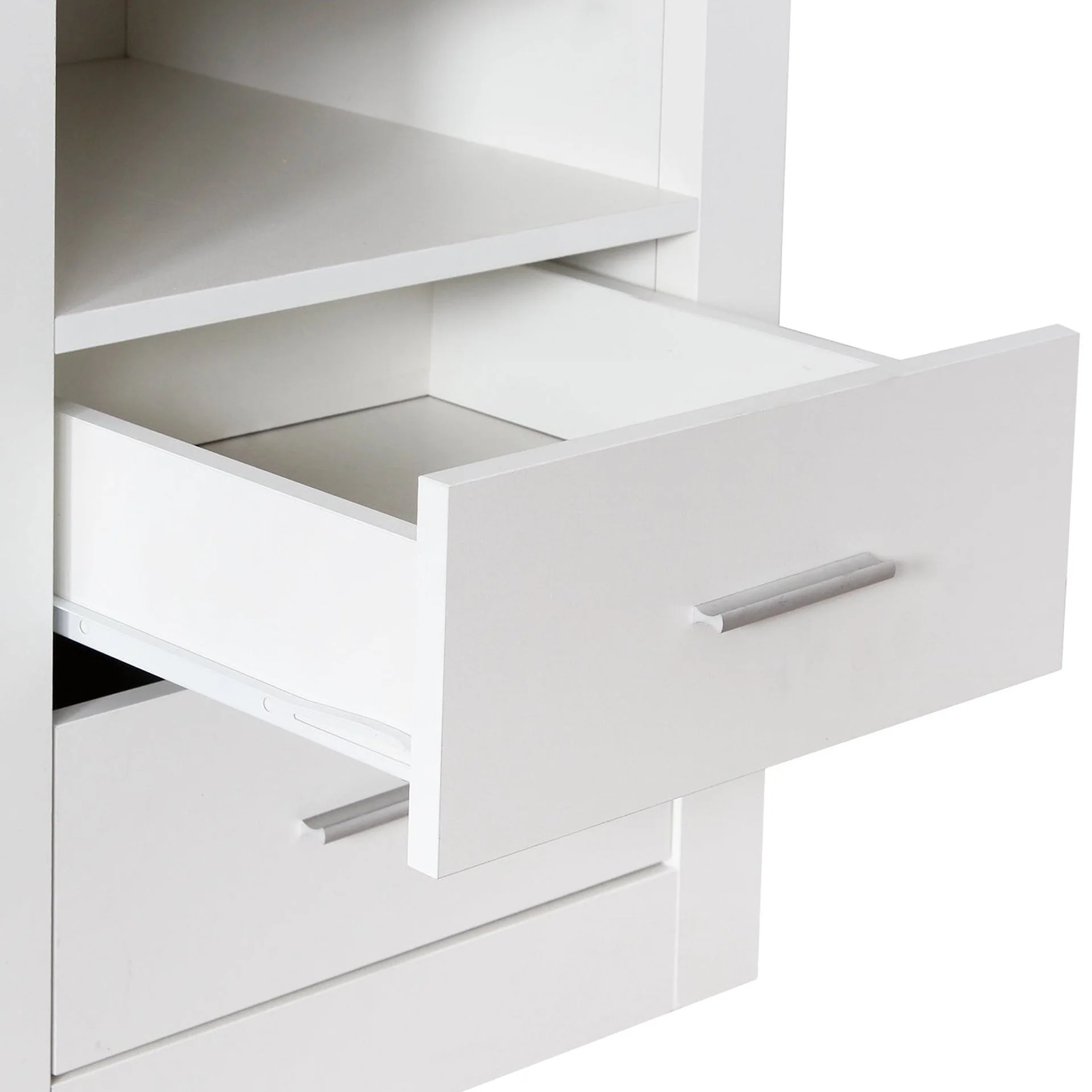 Mateo Wooden Bedside Table - White - Image 10