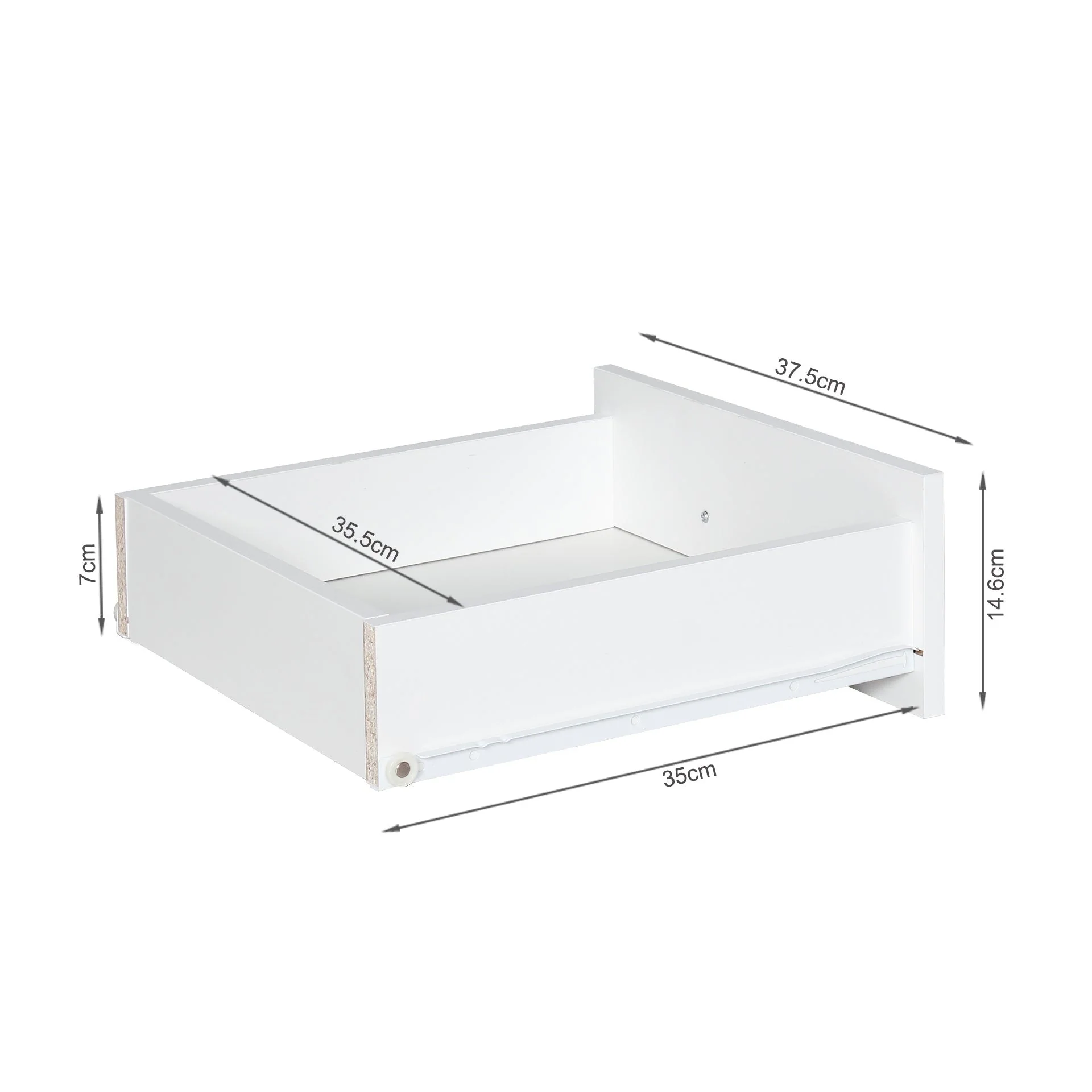 Mateo Wooden Bedside Table - White - Image 12