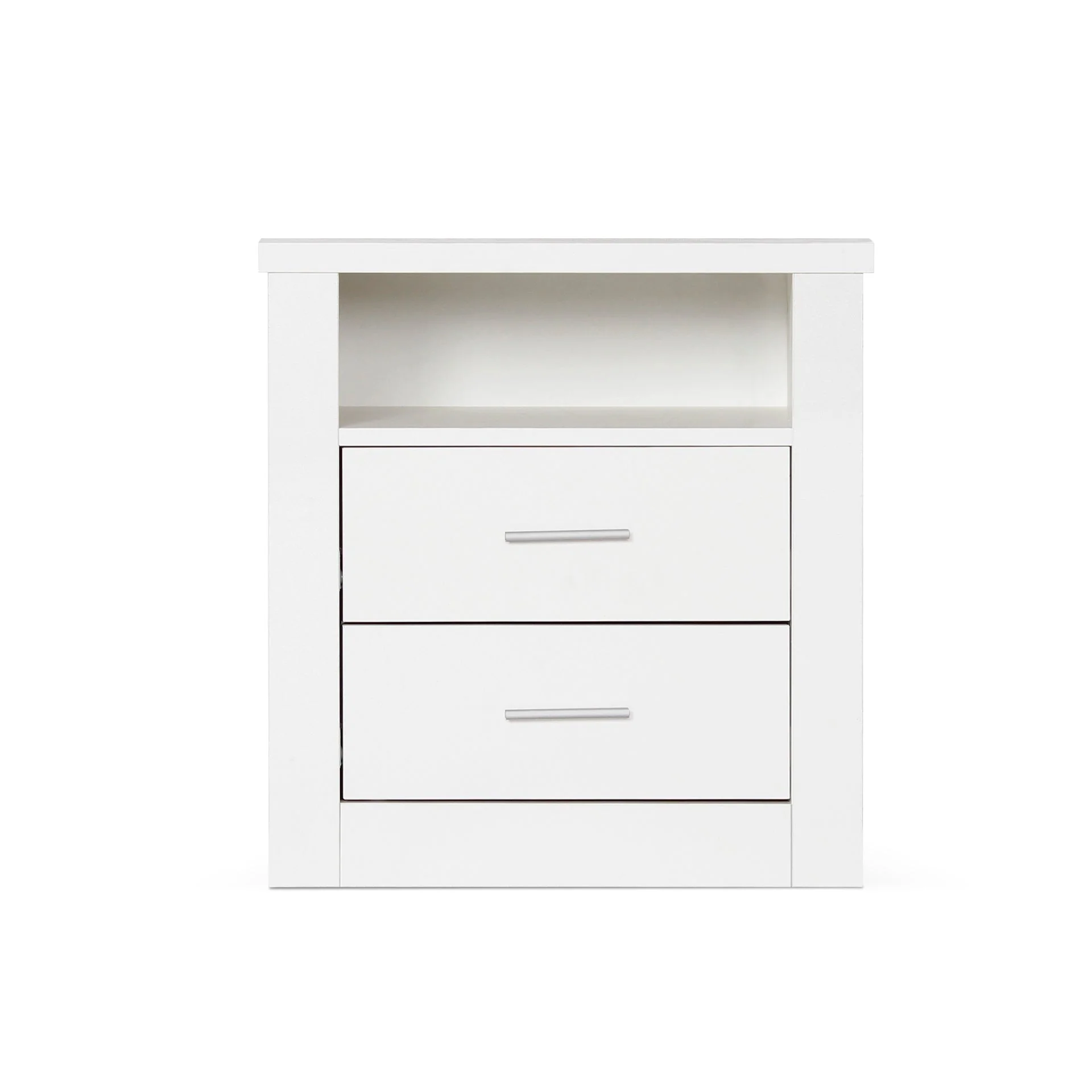 Mateo Wooden Bedside Table - White - Image 8