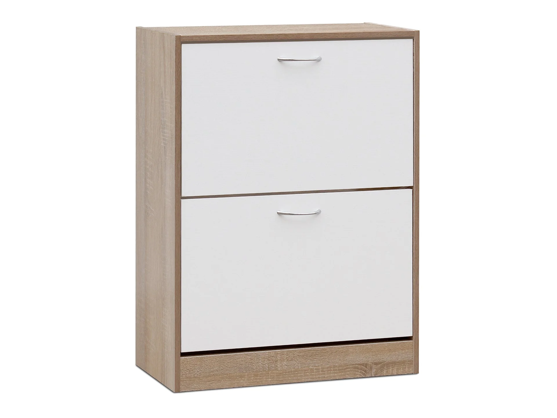 Matilda 2 Drawer Shoe Cabinet Storage Rack - Oak