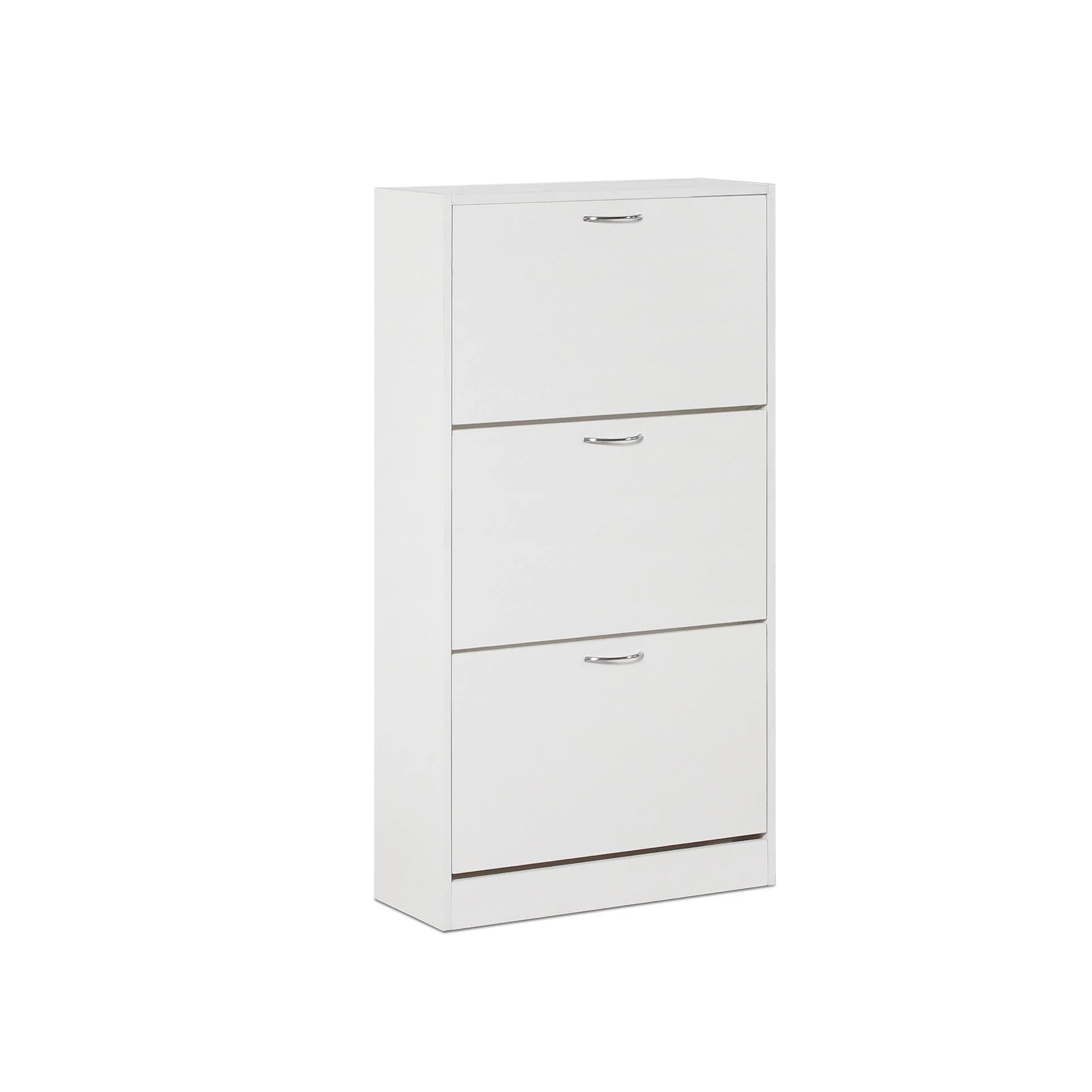 Matilda 3 Drawer Shoe Cabinet Storage Rack - White - Image 2