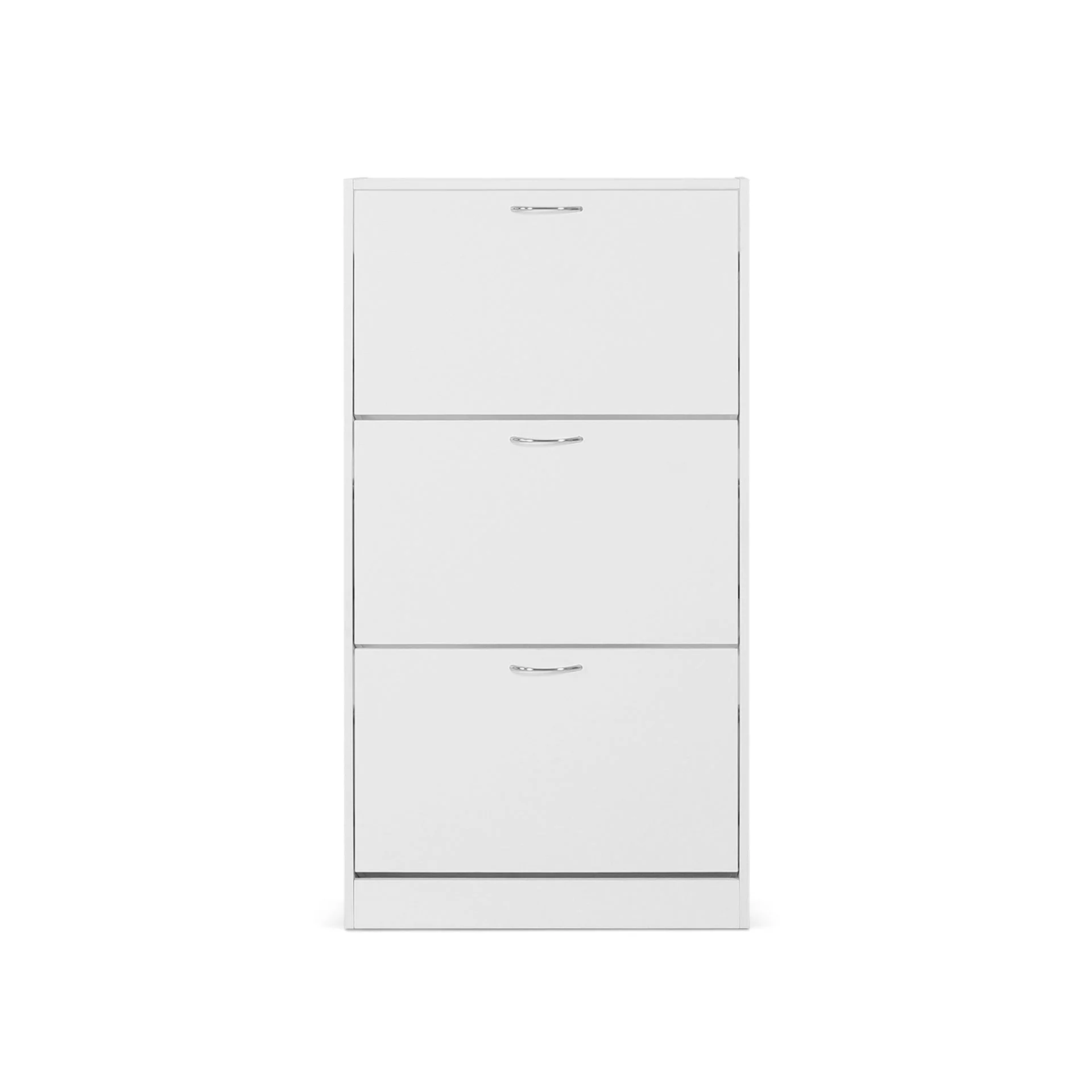 Matilda 3 Drawer Shoe Cabinet Storage Rack - White - Image 3