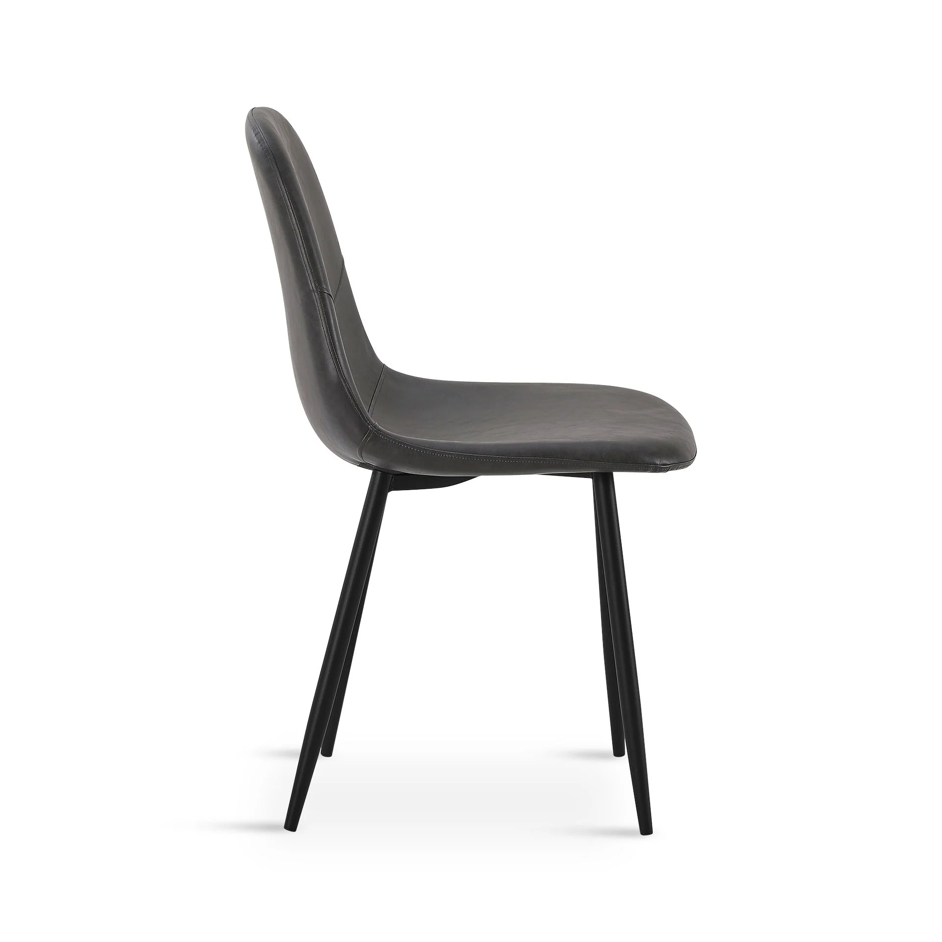 Matthew PU Leather Dining Chair - Set of 4 - Grey - Image 13