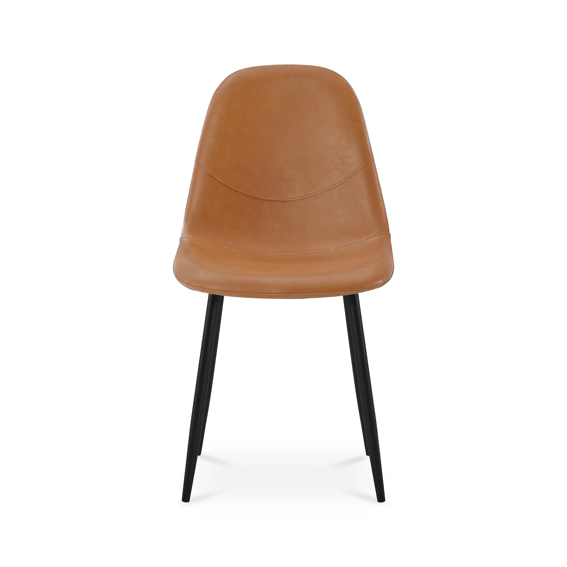 Matthew PU Leather Dining Chair - Set of 4 - Orange - Image 6