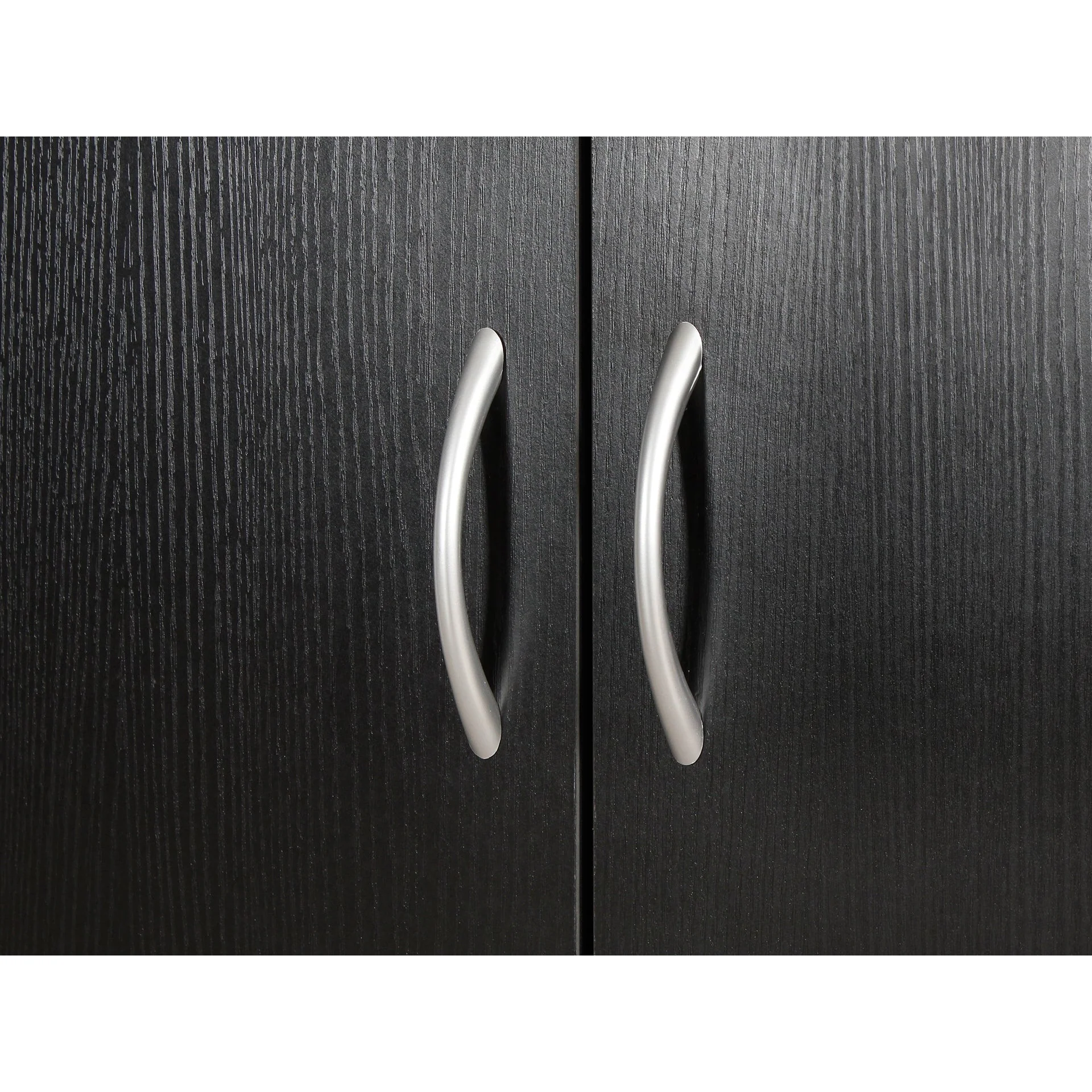 Maui 2 Door Shoe Cabinet Storage Rack - Black - Image 10