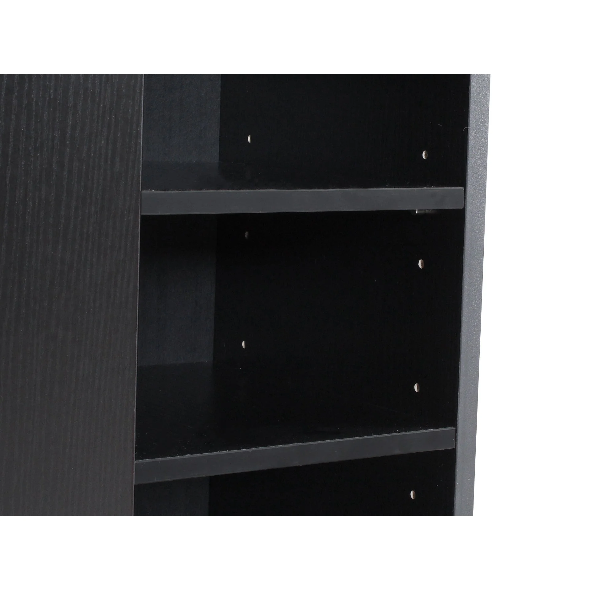 Maui 2 Door Shoe Cabinet Storage Rack - Black - Image 3