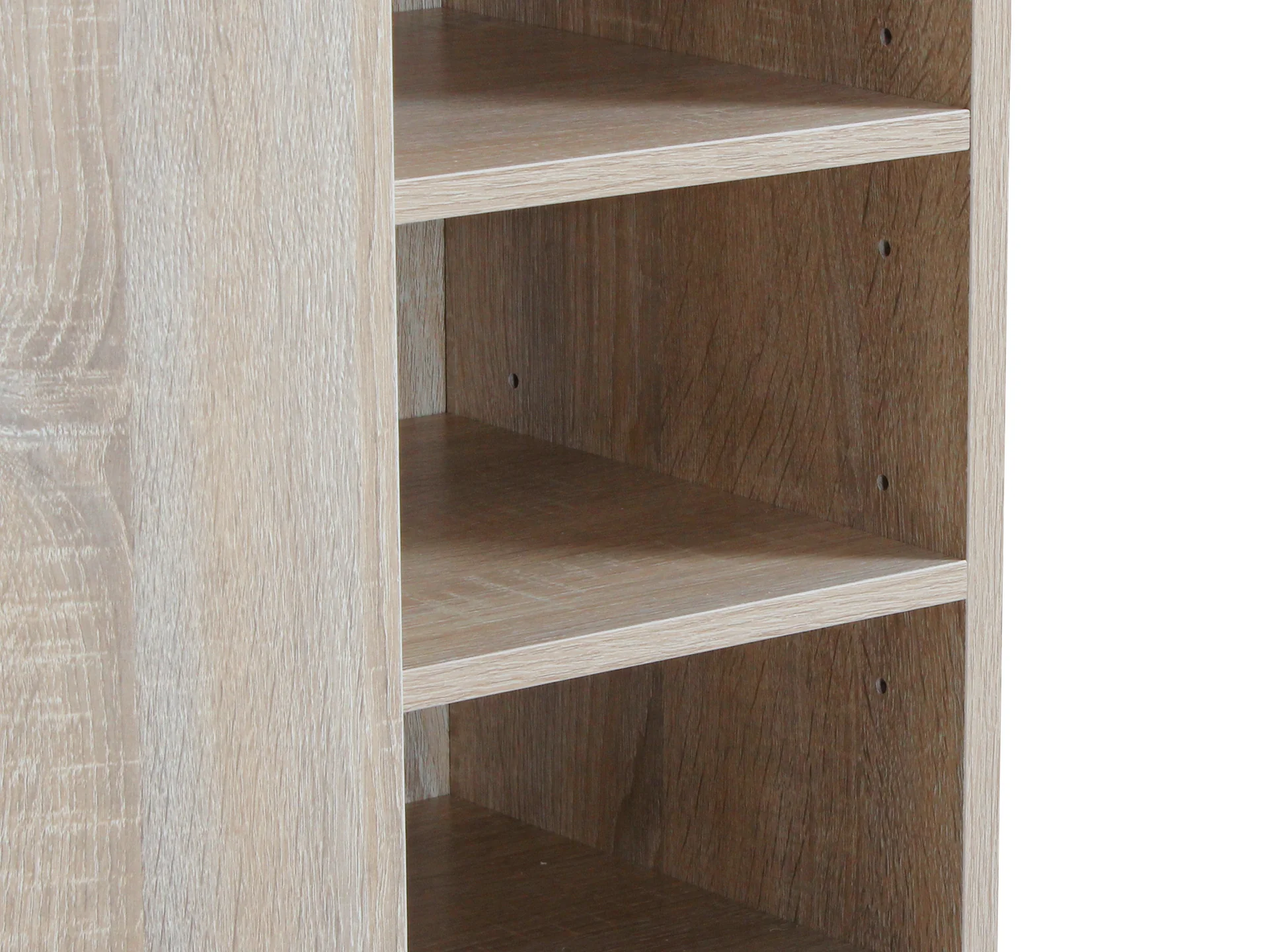 Maui 2 Door Shoe Cabinet Storage Rack - Oak - Image 8