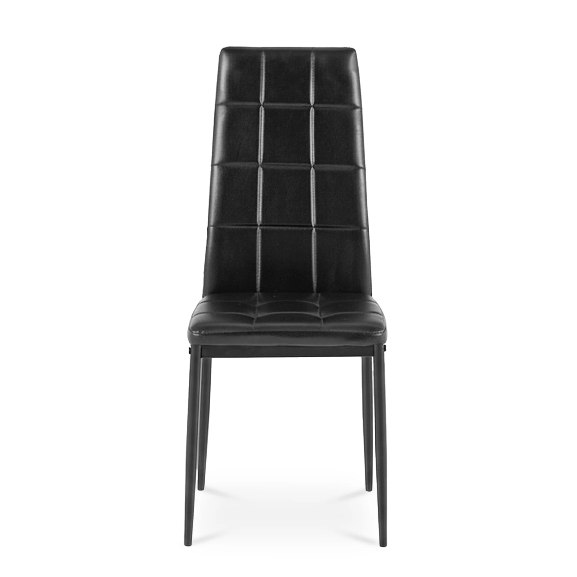Mauro PU Leather Dining Chair - Set of 4 - Black - Image 6