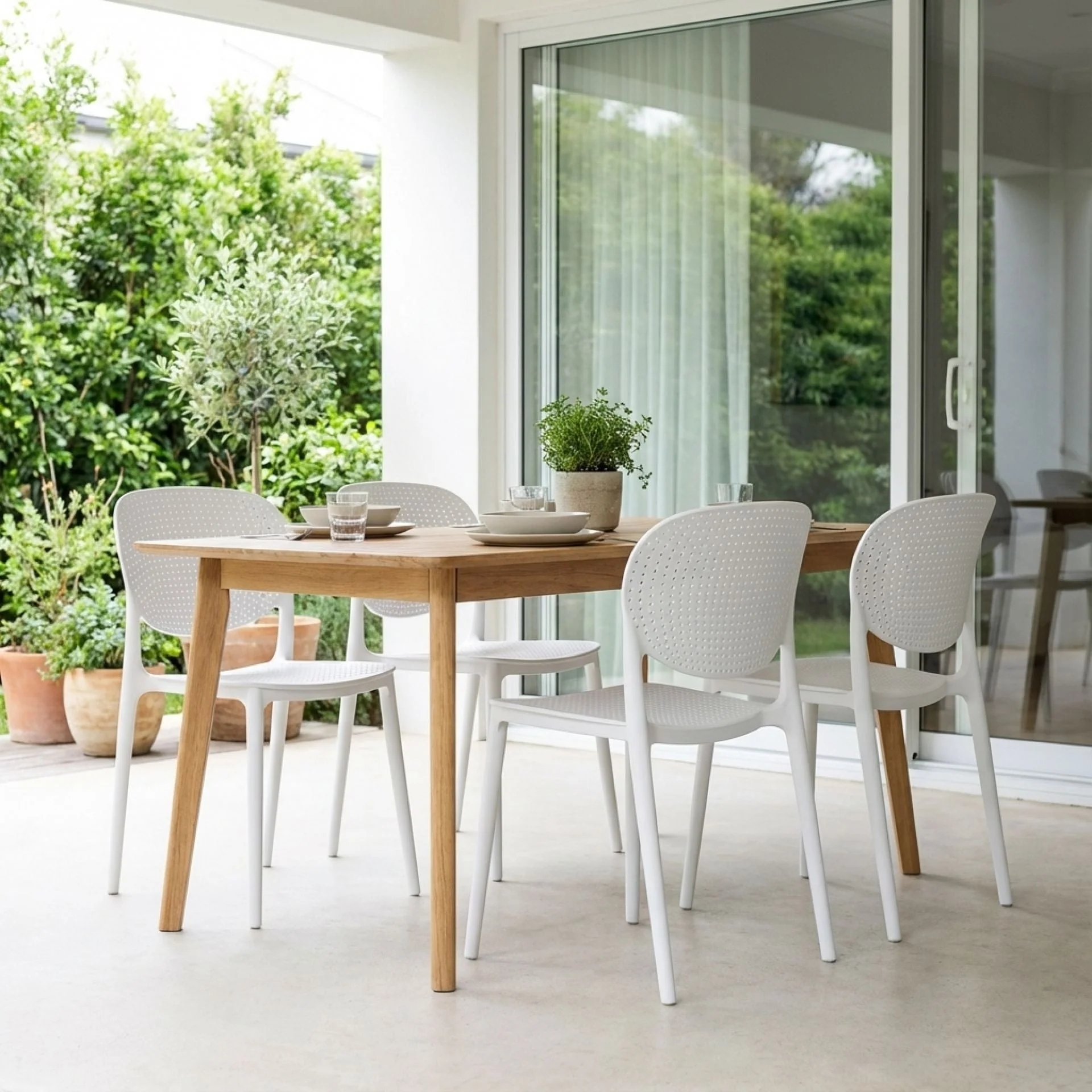 Max Dining Chair - Set of 4 - White - Image 2