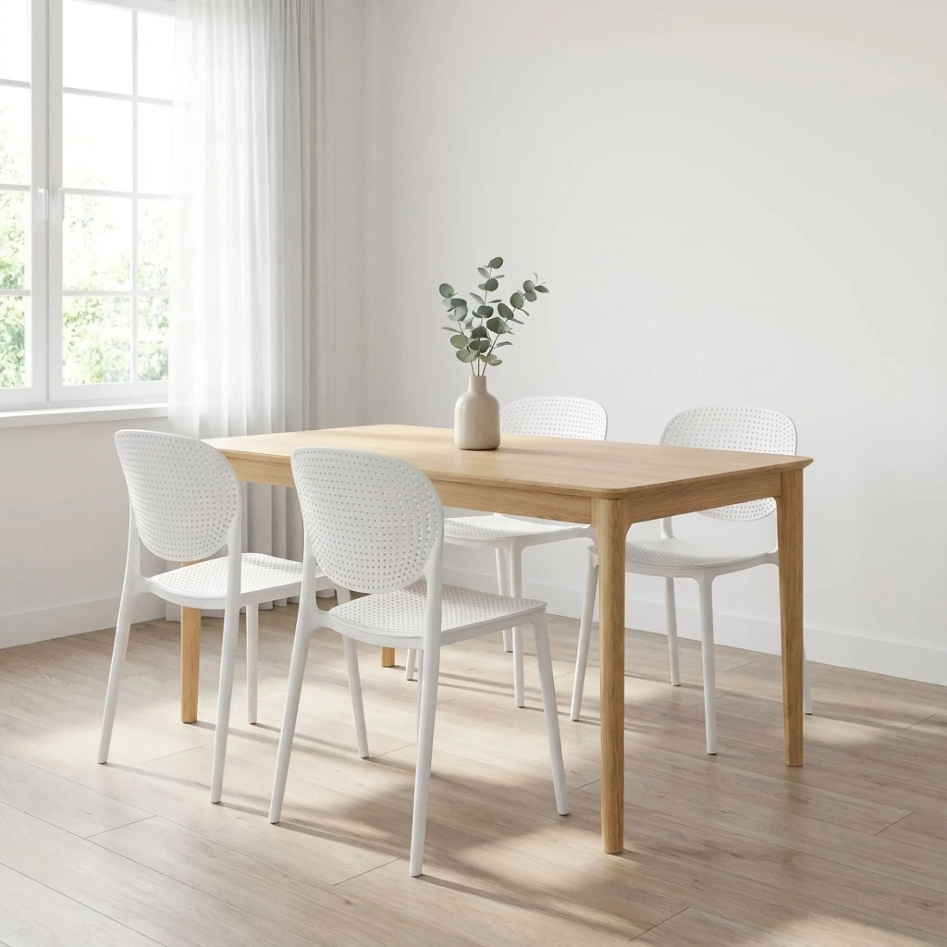 Max Dining Chair - Set of 4 - White - Image 3