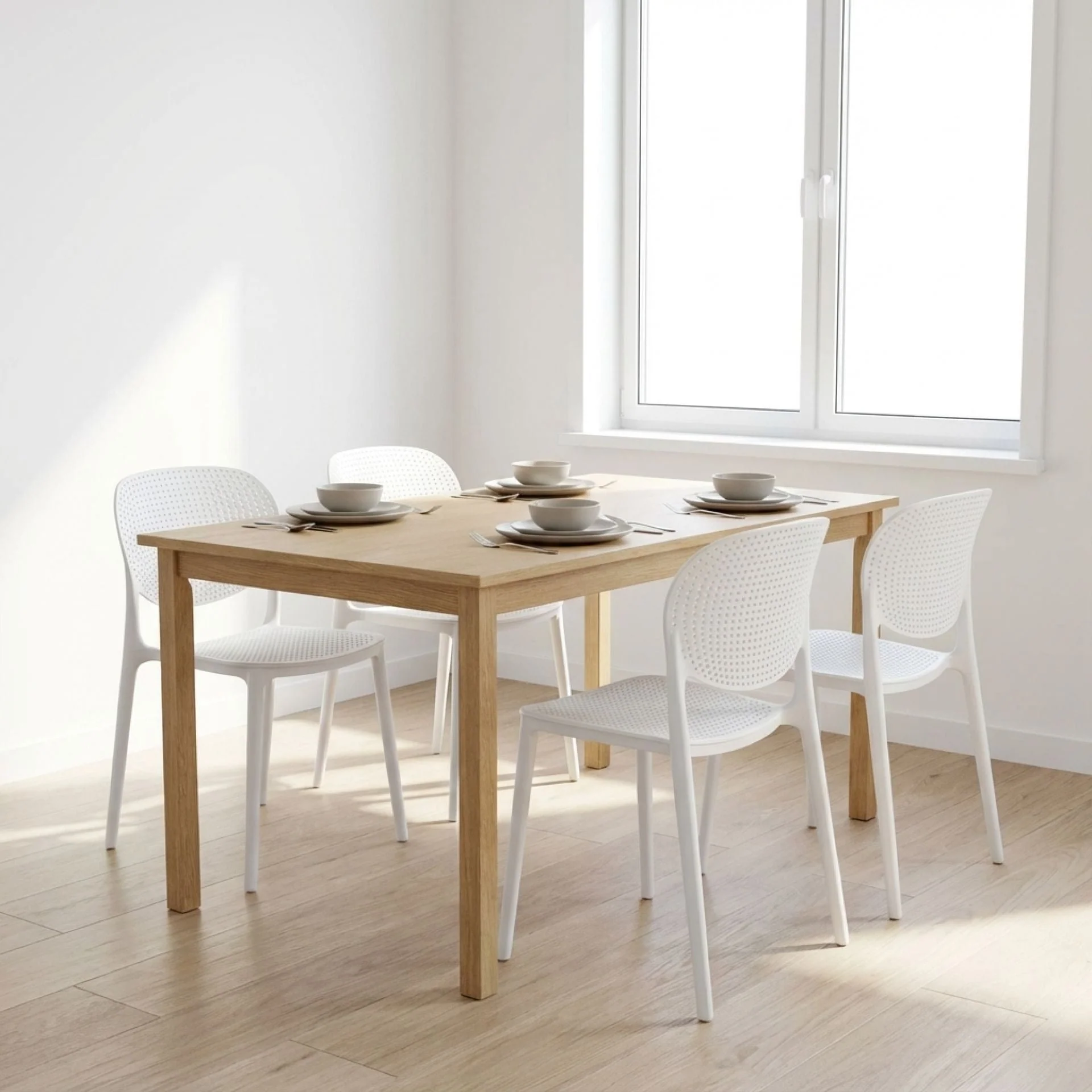 Max Dining Chair - Set of 4 - White - Image 4