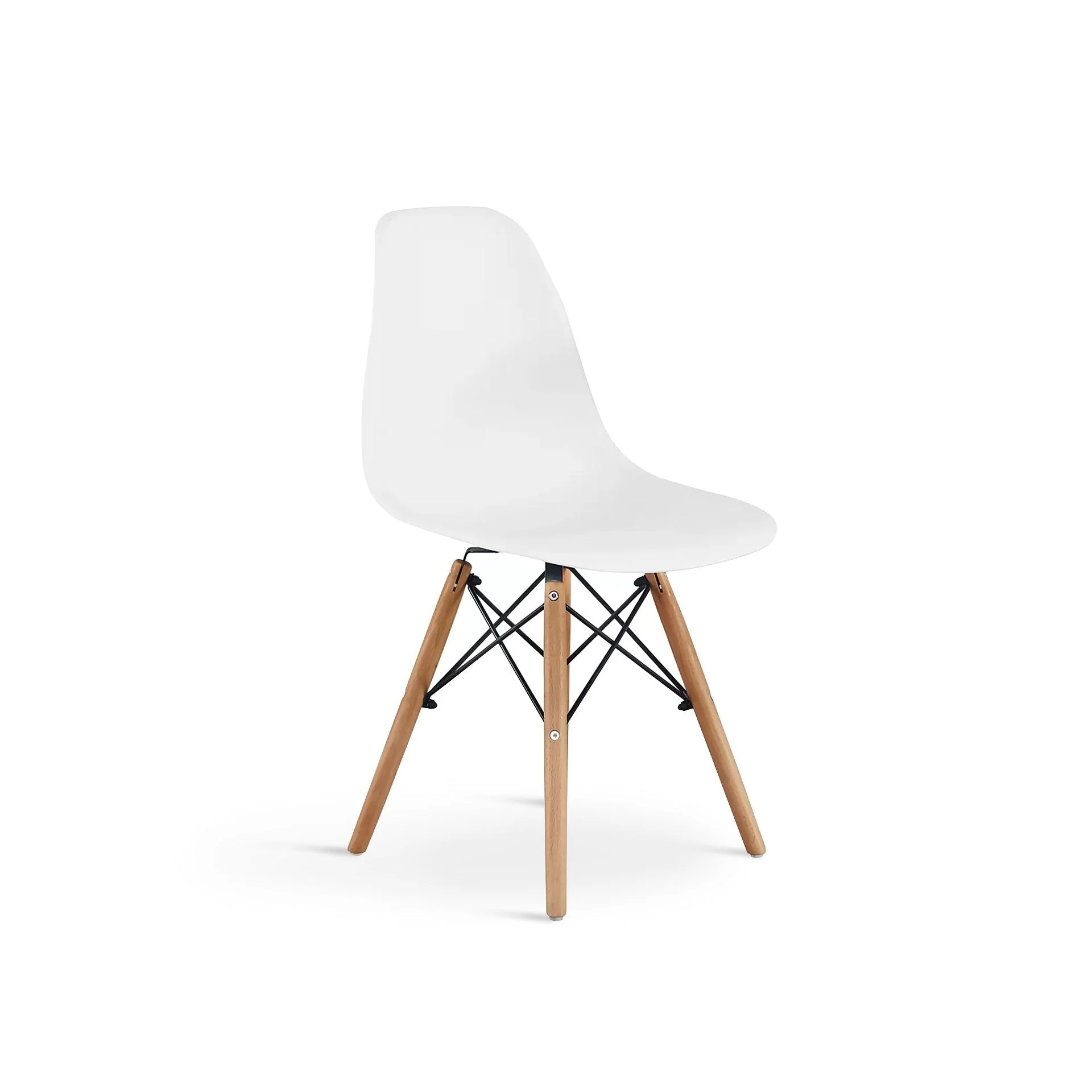 Maya Dining Chair Eiffel Tower Replica - Set of 2 - White - Image 3