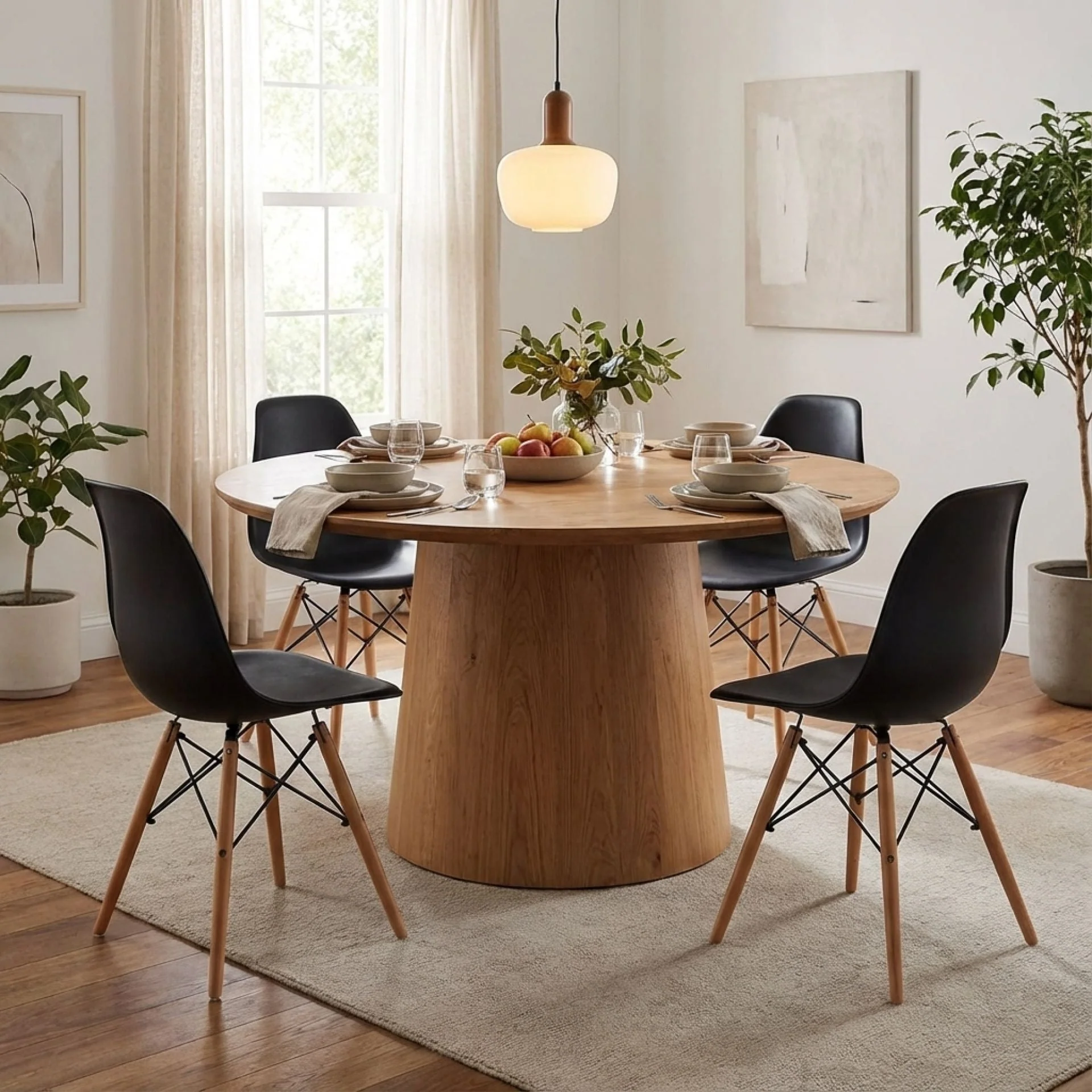 Maya Dining Chair Eiffel Tower Replica - Set of 4 - Black - Image 7