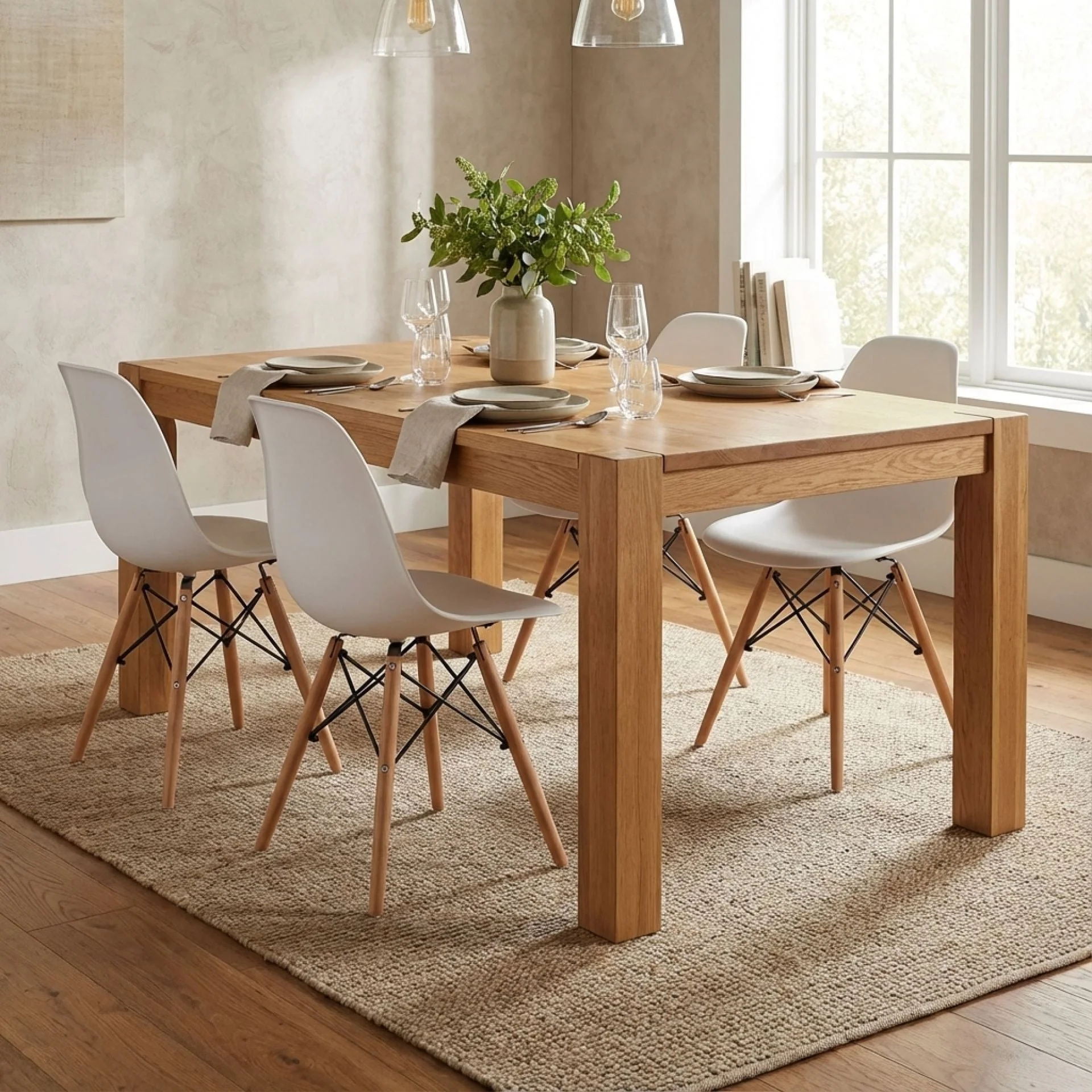Maya Dining Chair Eiffel Tower Replica - Set of 4 - White - Image 5