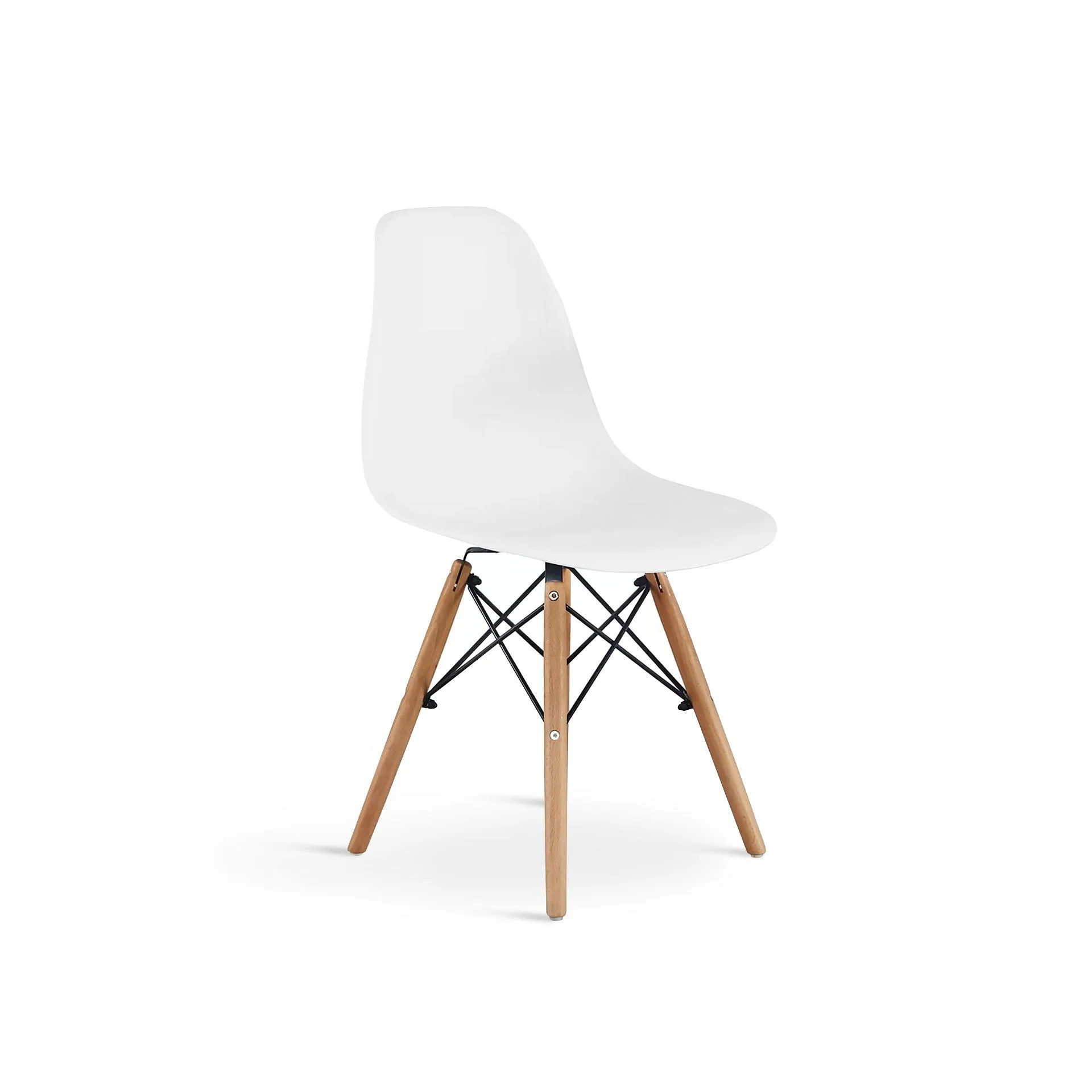 Maya Dining Chair Eiffel Tower Replica - Set of 4 - White - Image 9
