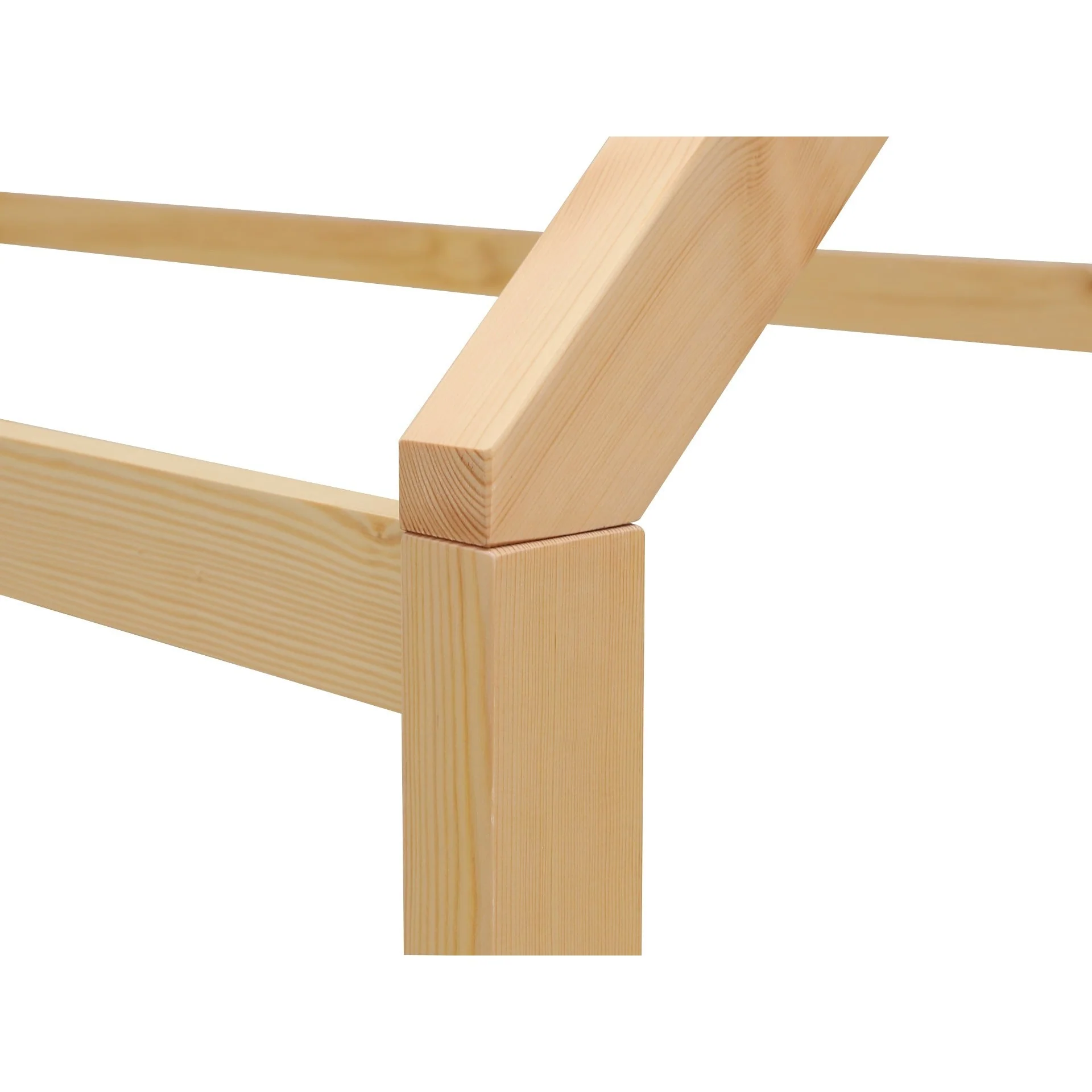 Mayon Single Wooden House Bed Frame - Oak - Image 8