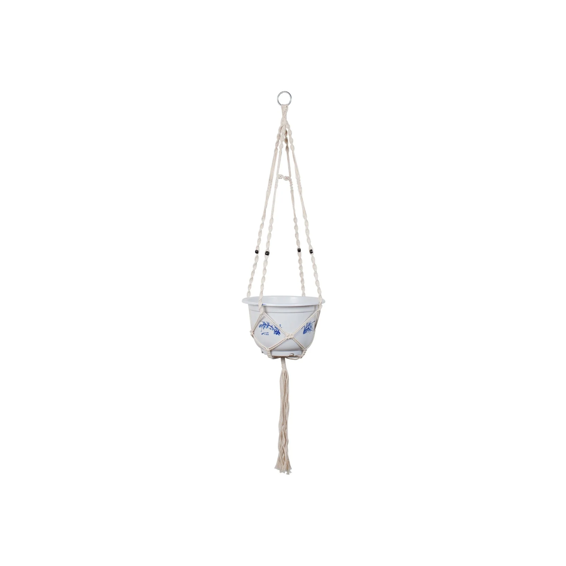 Mecrame Rope Plant Hanger Indoor Pot Plant Hanger - Image 4