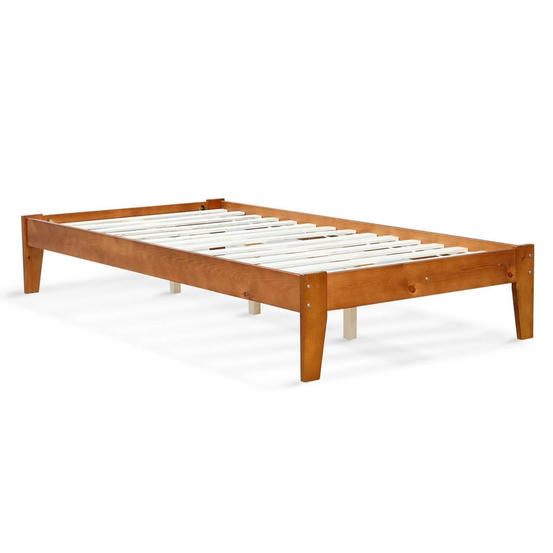 Meri King Single Wooden Bed Frame - Oak - Image 7