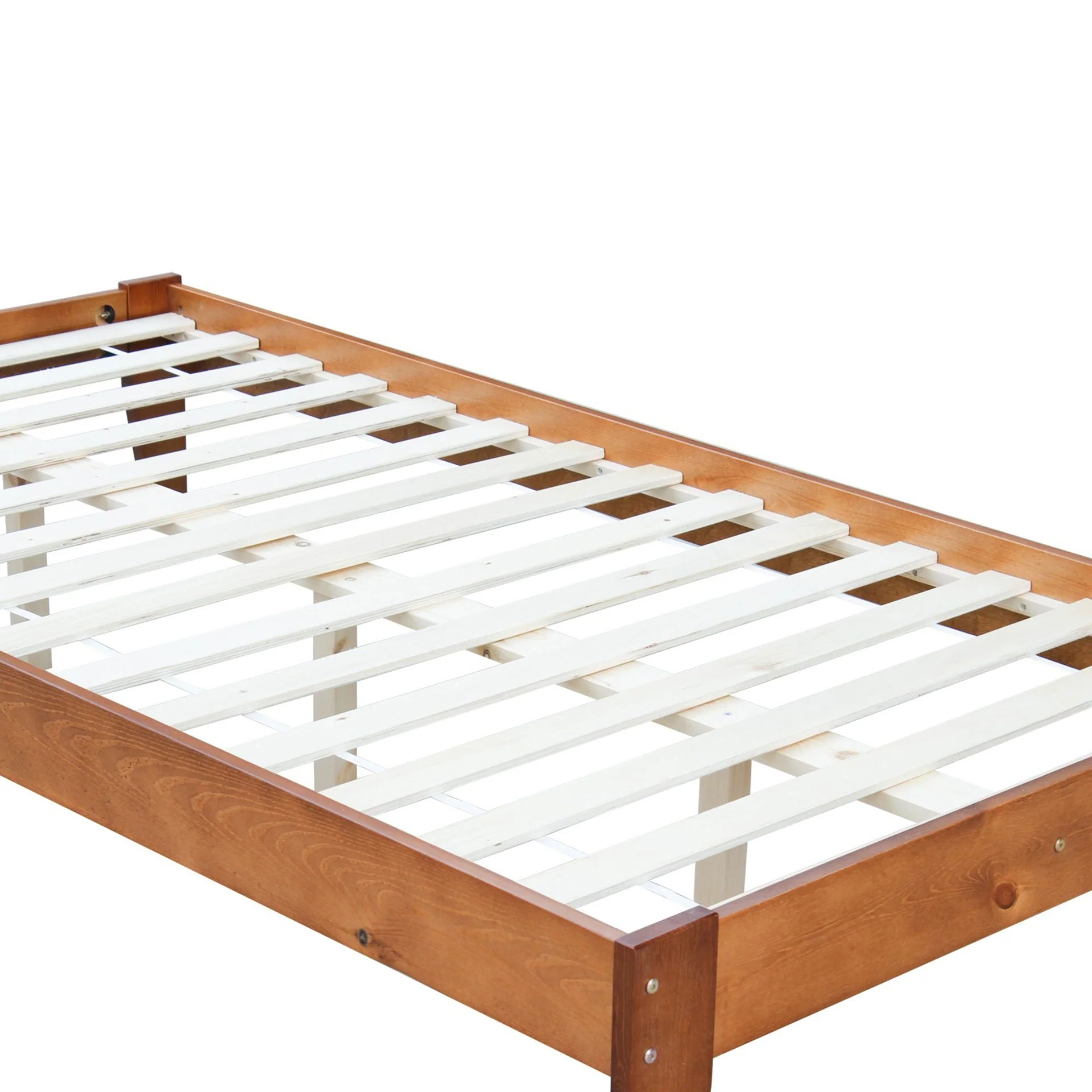 Meri King Single Wooden Bed Frame - Oak - Image 9